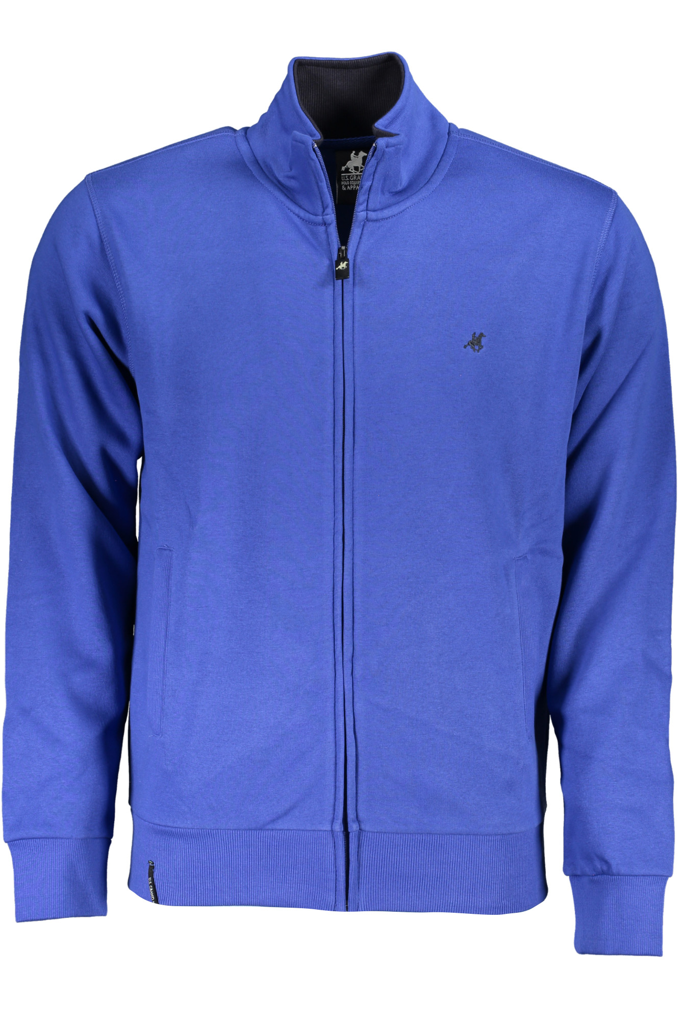 U.S. GRAND FELPA CON ZIP UOMO - Blu
