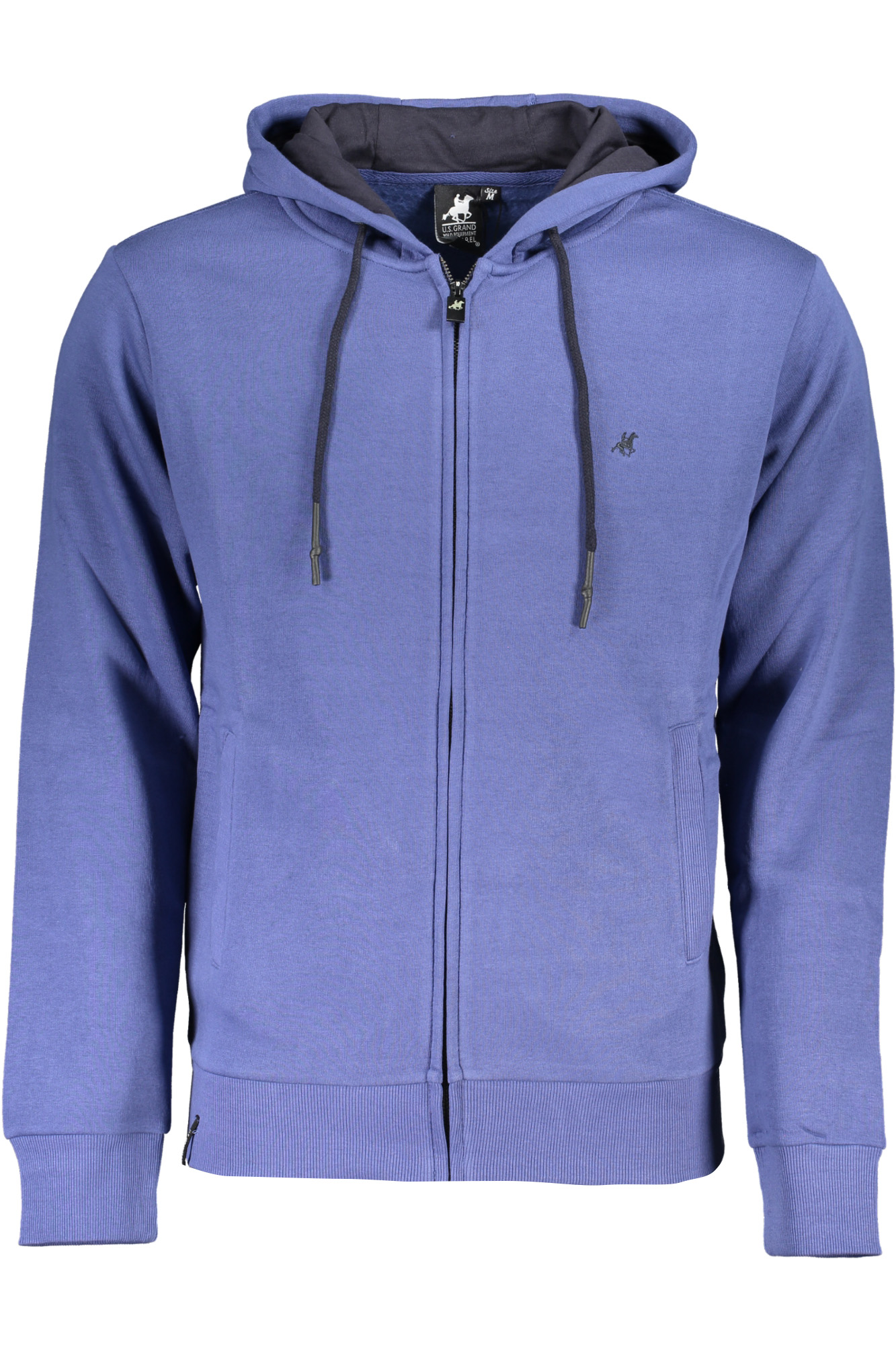 U.S. GRAND FELPA CON ZIP UOMO - Blu
