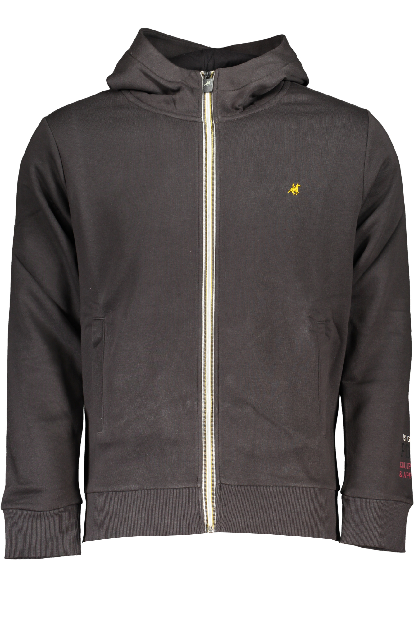 U.S. GRAND FELPA CON ZIP UOMO - Grigio