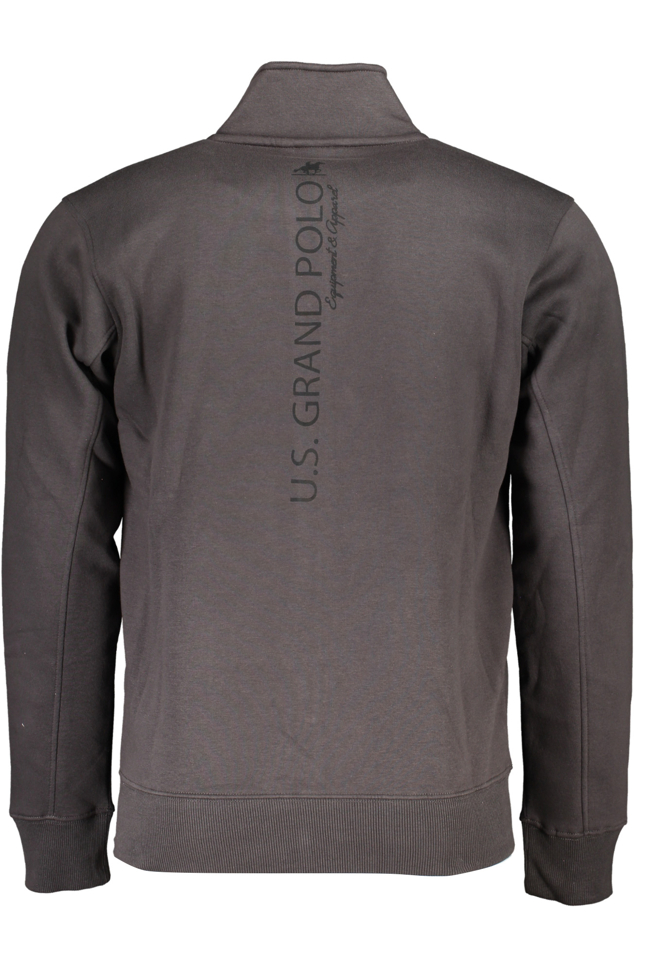 U.S. GRAND FELPA CON ZIP UOMO - Grigio - immagine 2