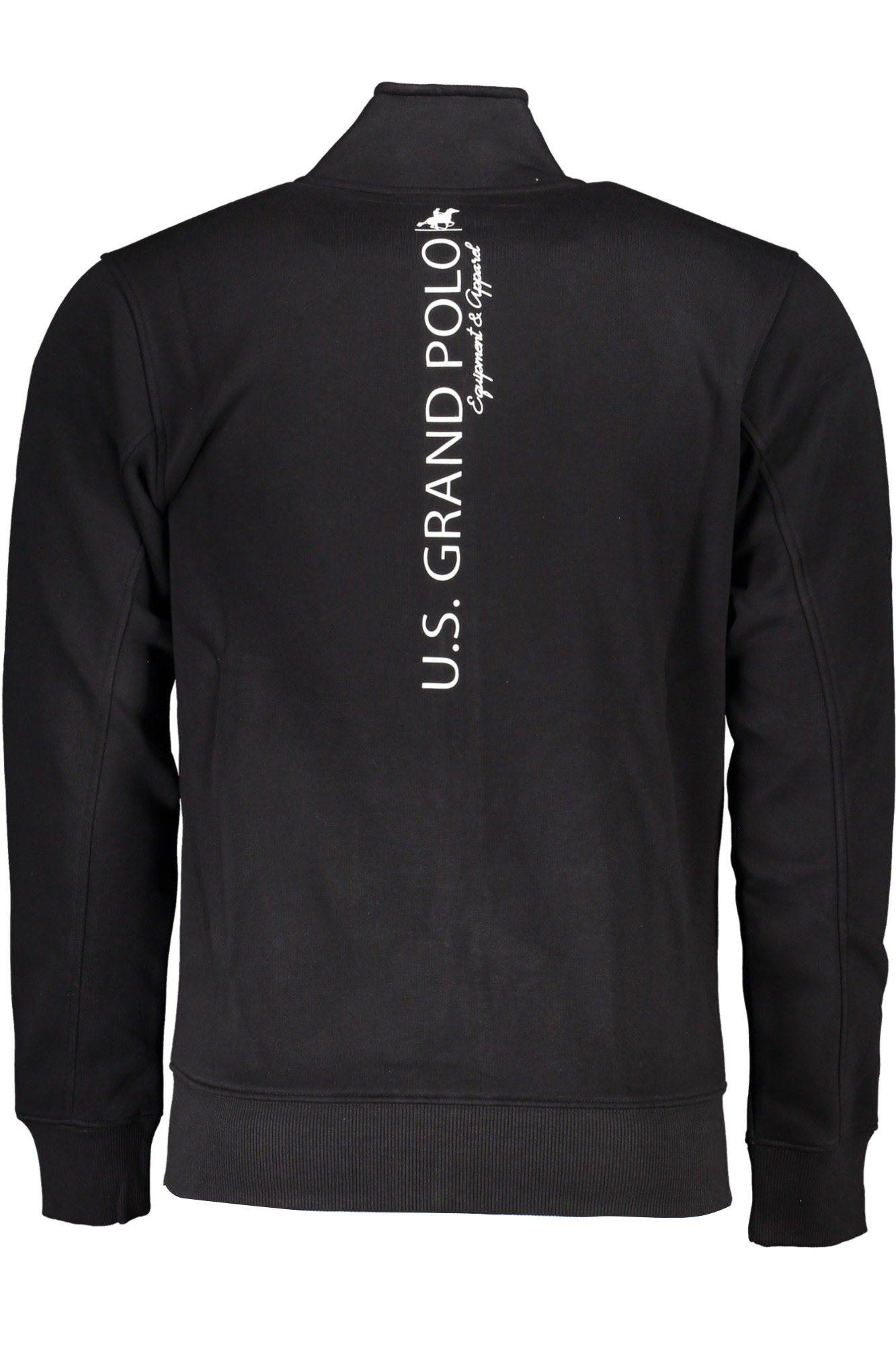 U.S. GRAND FELPA CON ZIP UOMO - Nero - immagine 2