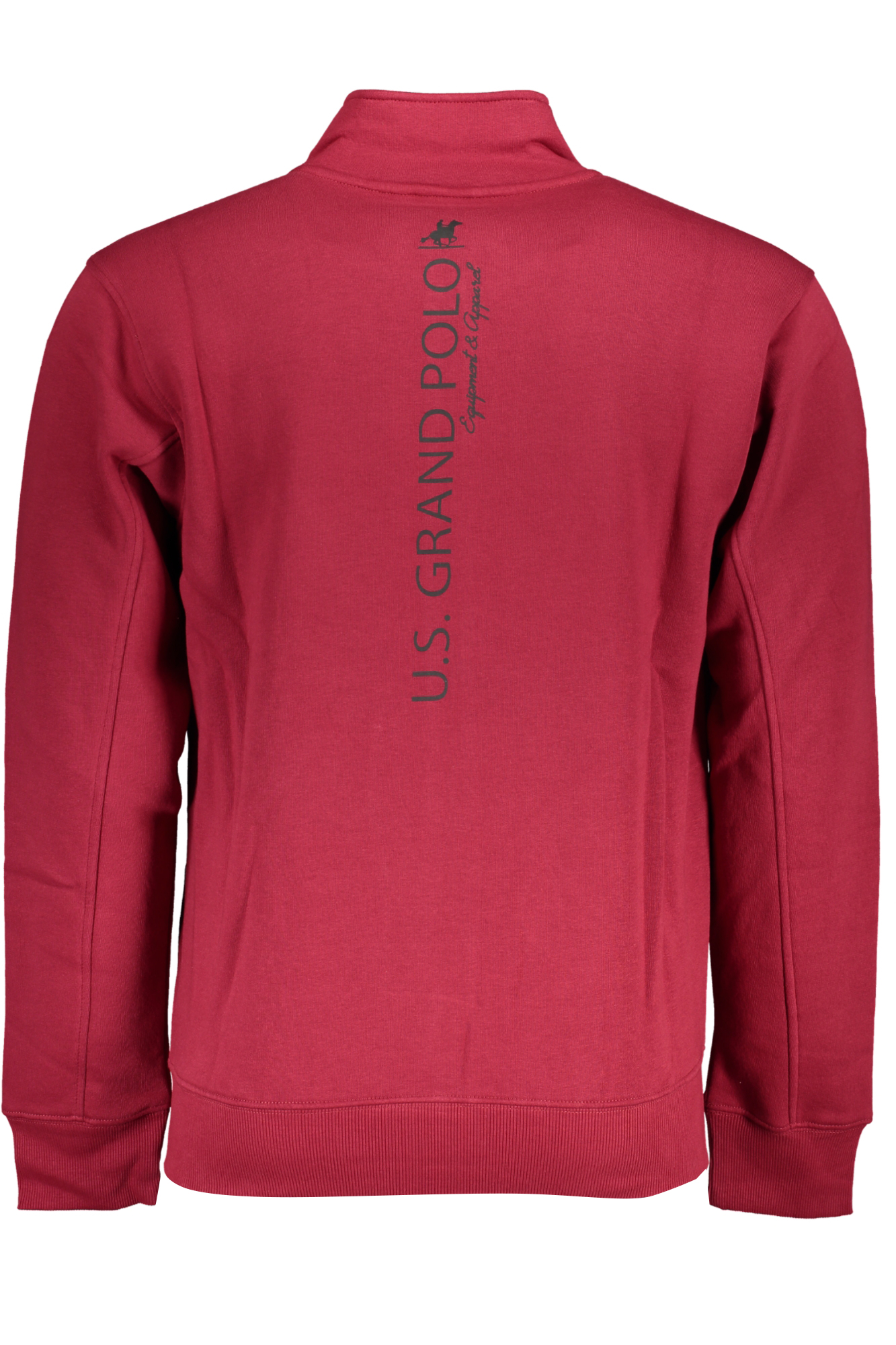 U.S. GRAND FELPA CON ZIP UOMO - Rosso - immagine 2