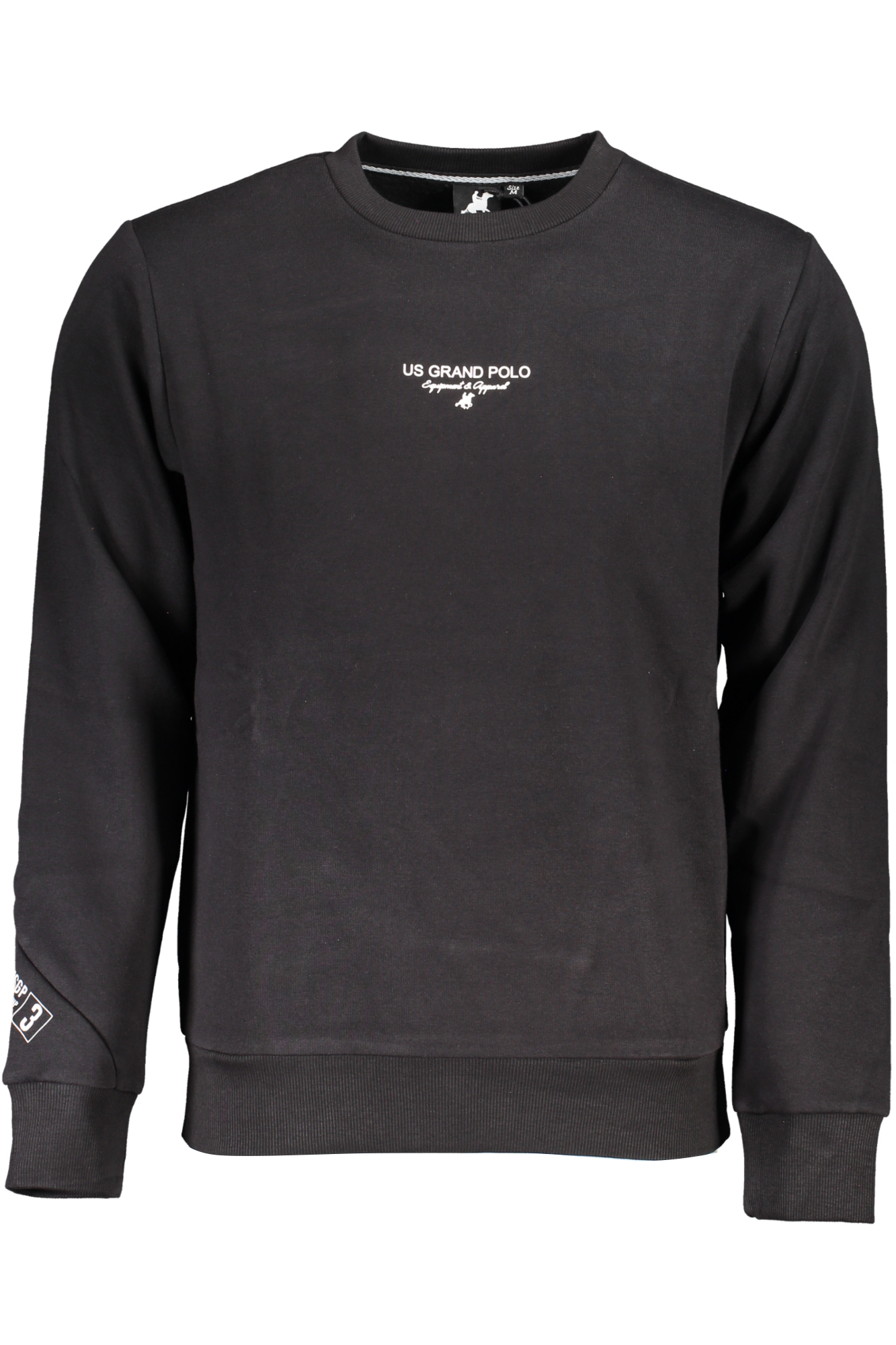 U.S. GRAND FELPA SENZA ZIP UOMO - Nero