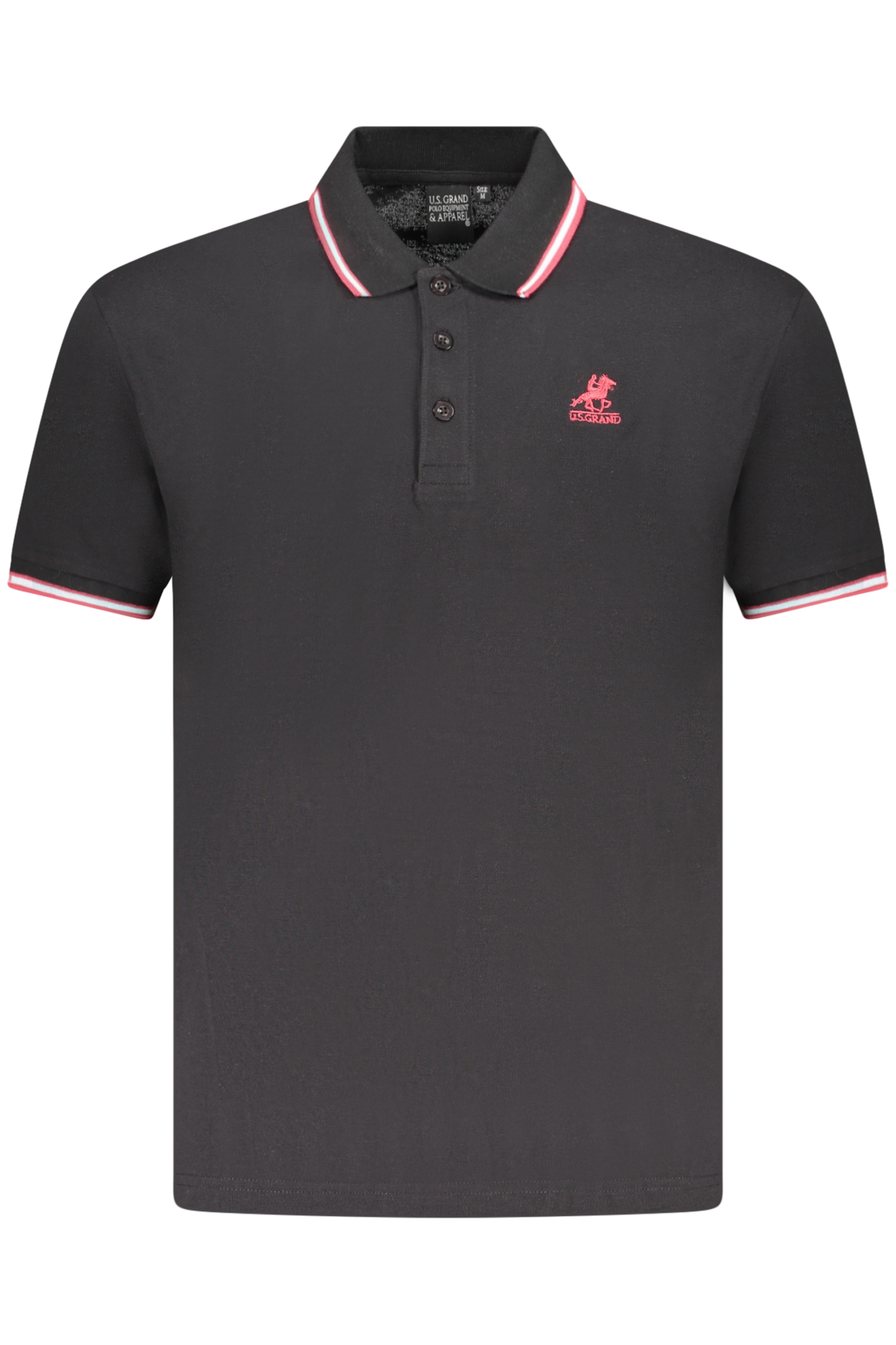 U.S. GRAND POLO MANICHE CORTE UOMO - Nero