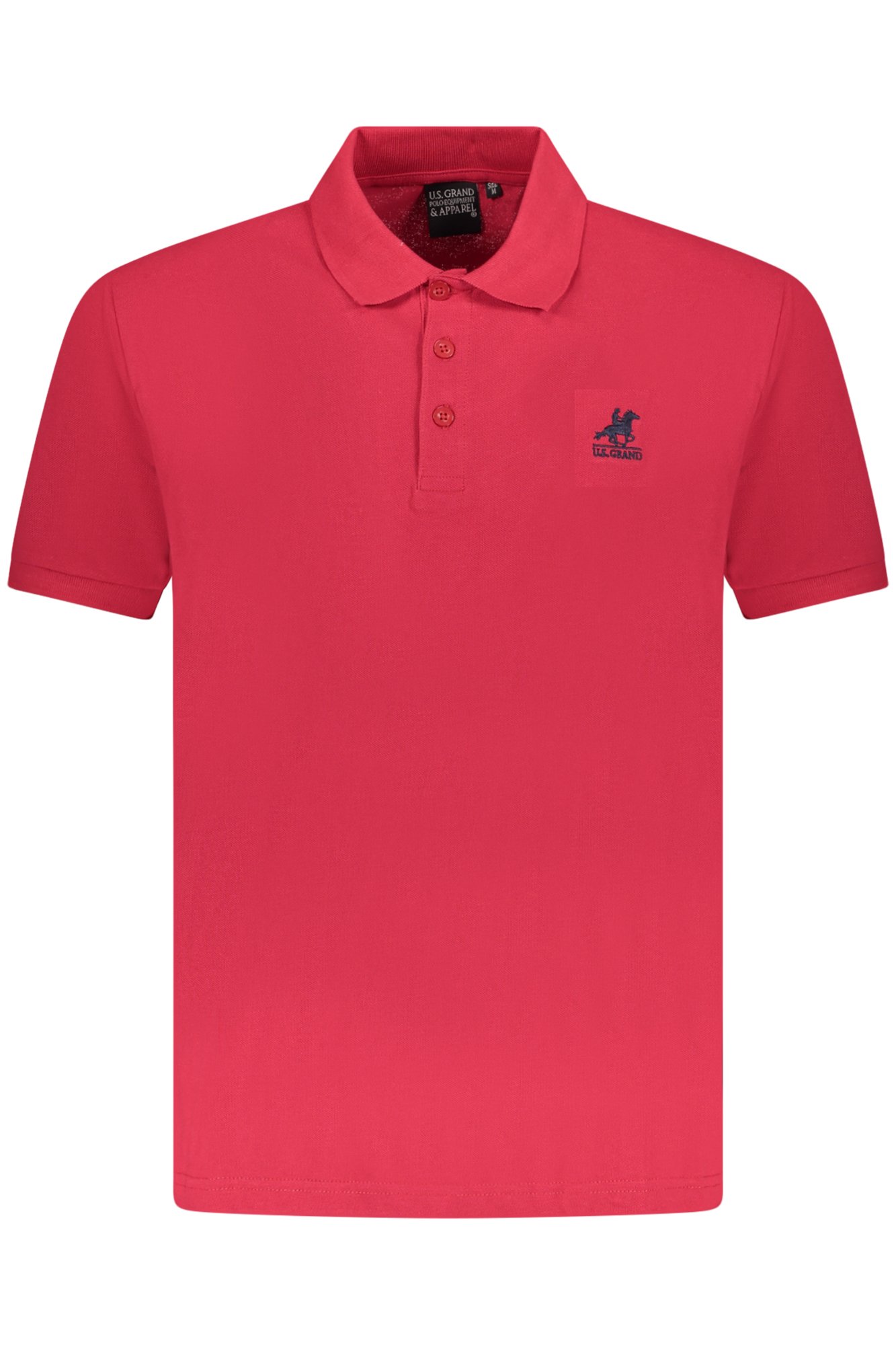 U.S. GRAND POLO MANICHE CORTE UOMO - Rosso