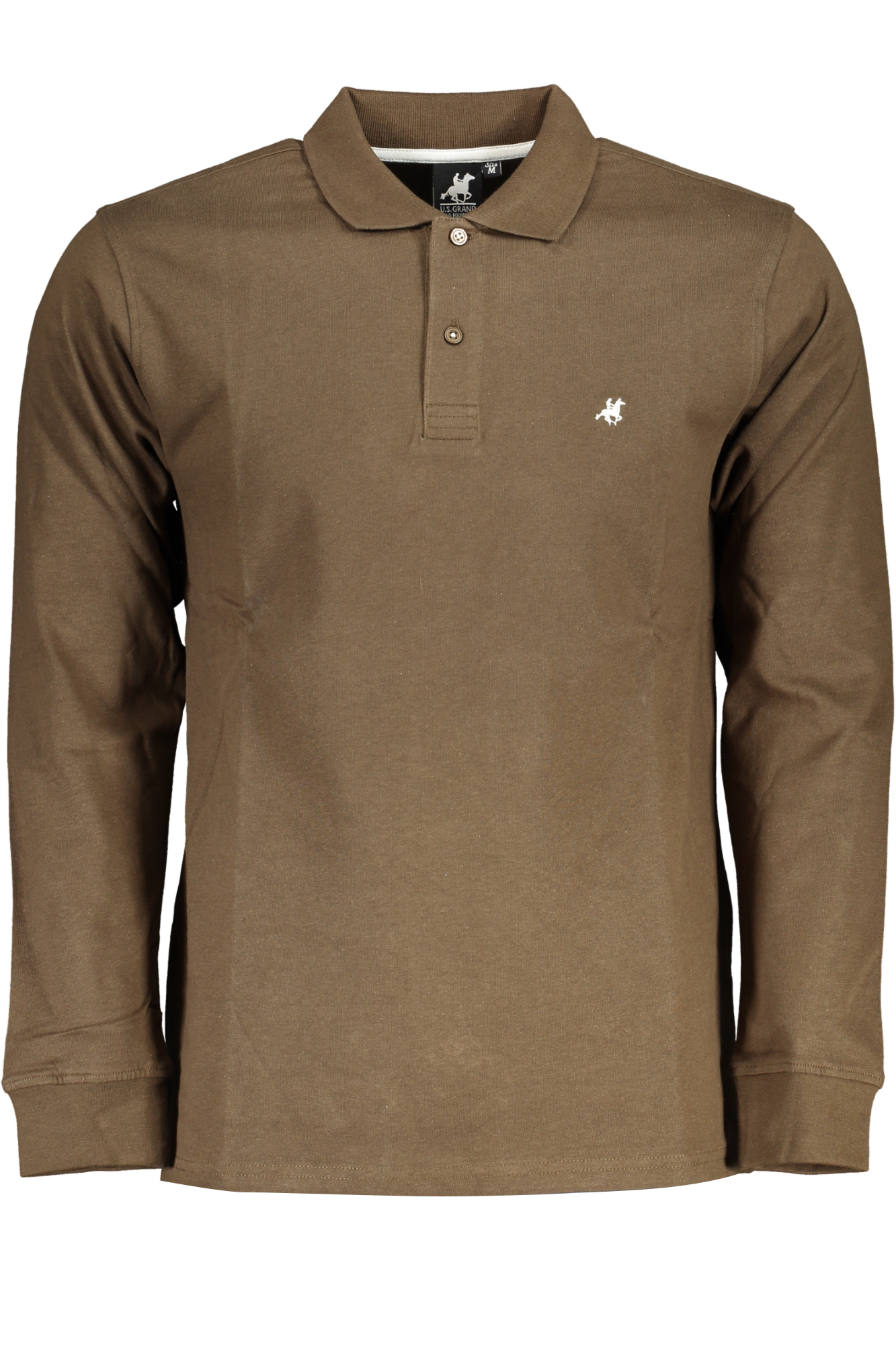 U.S. GRAND POLO MANICHE LUNGHE UOMO - Marrone
