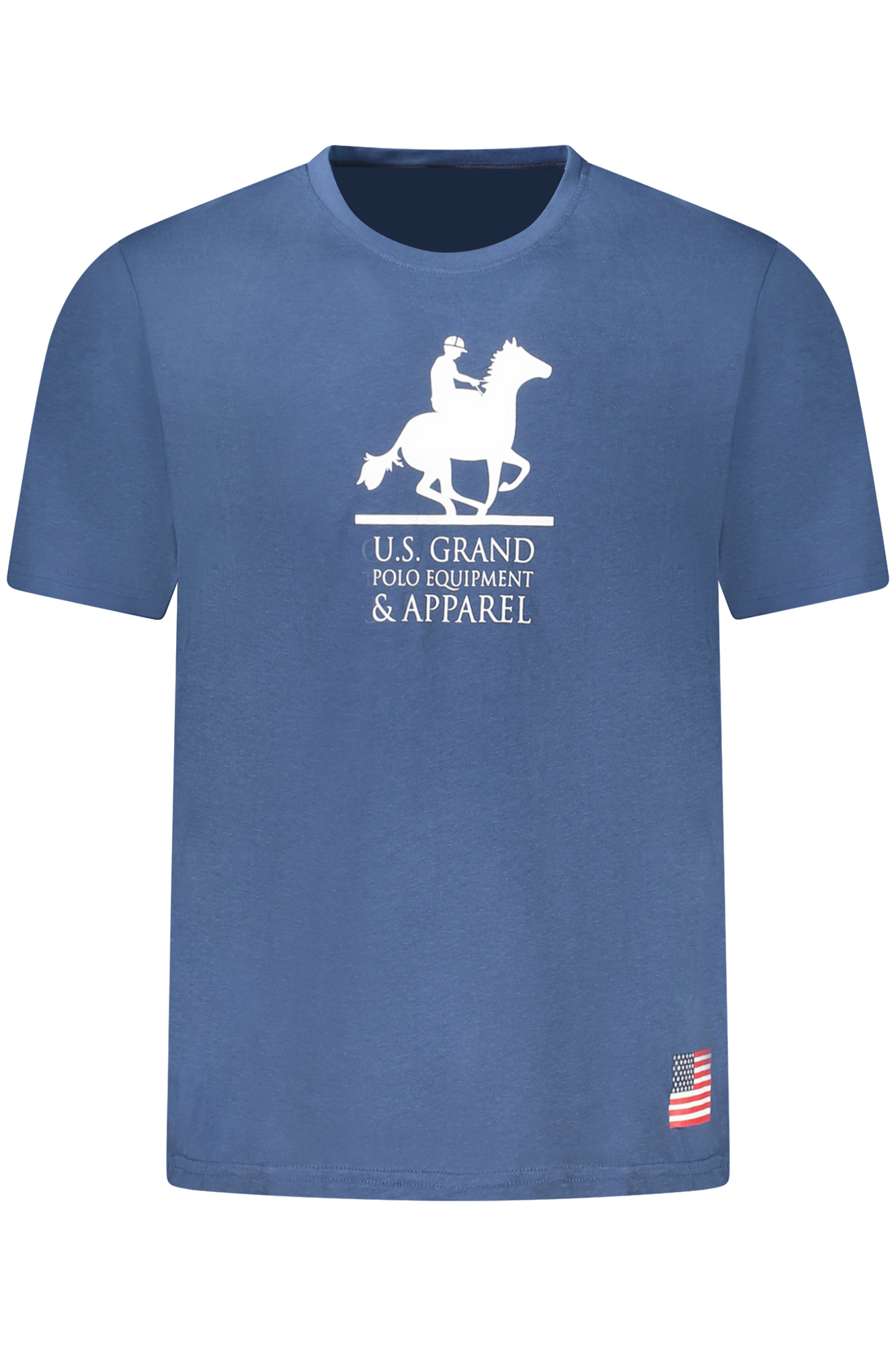 U.S. GRAND T-SHIRT MANICHE CORTE UOMO - Blu
