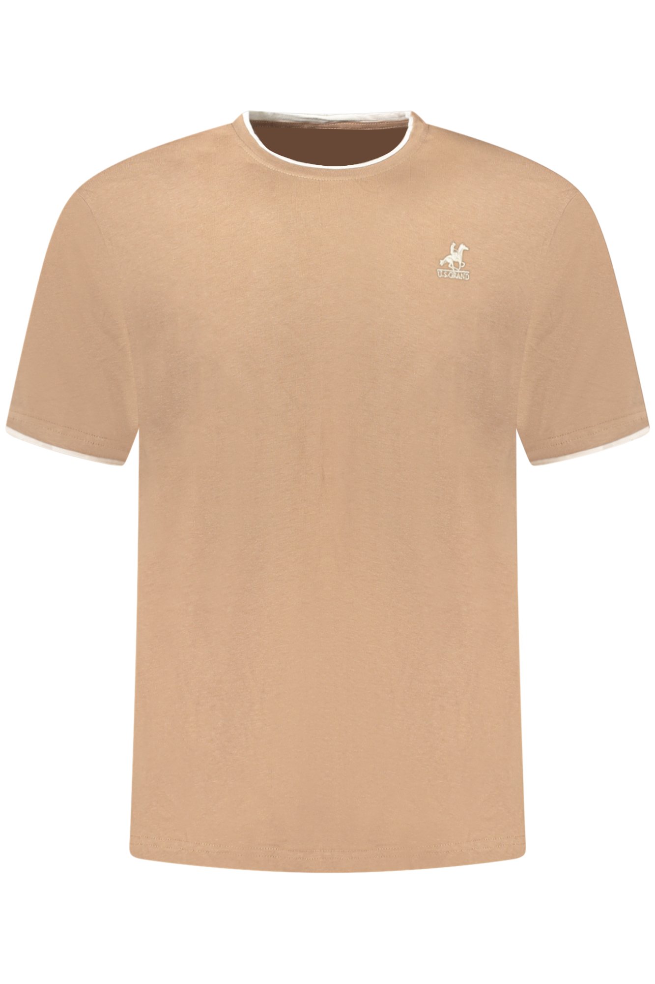 U.S. GRAND T-SHIRT MANICHE CORTE UOMO - Marrone