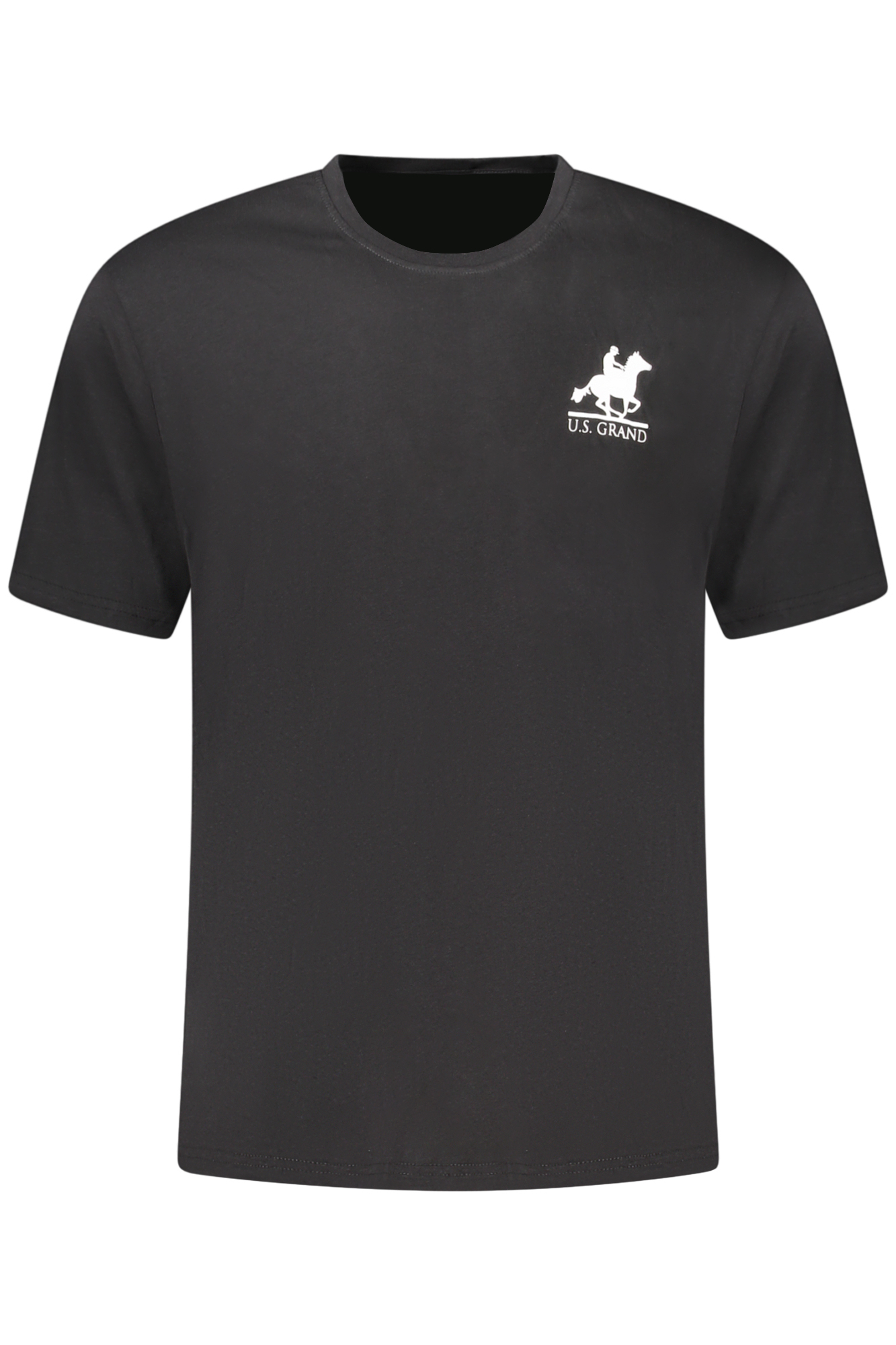 U.S. GRAND T-SHIRT MANICHE CORTE UOMO - Nero