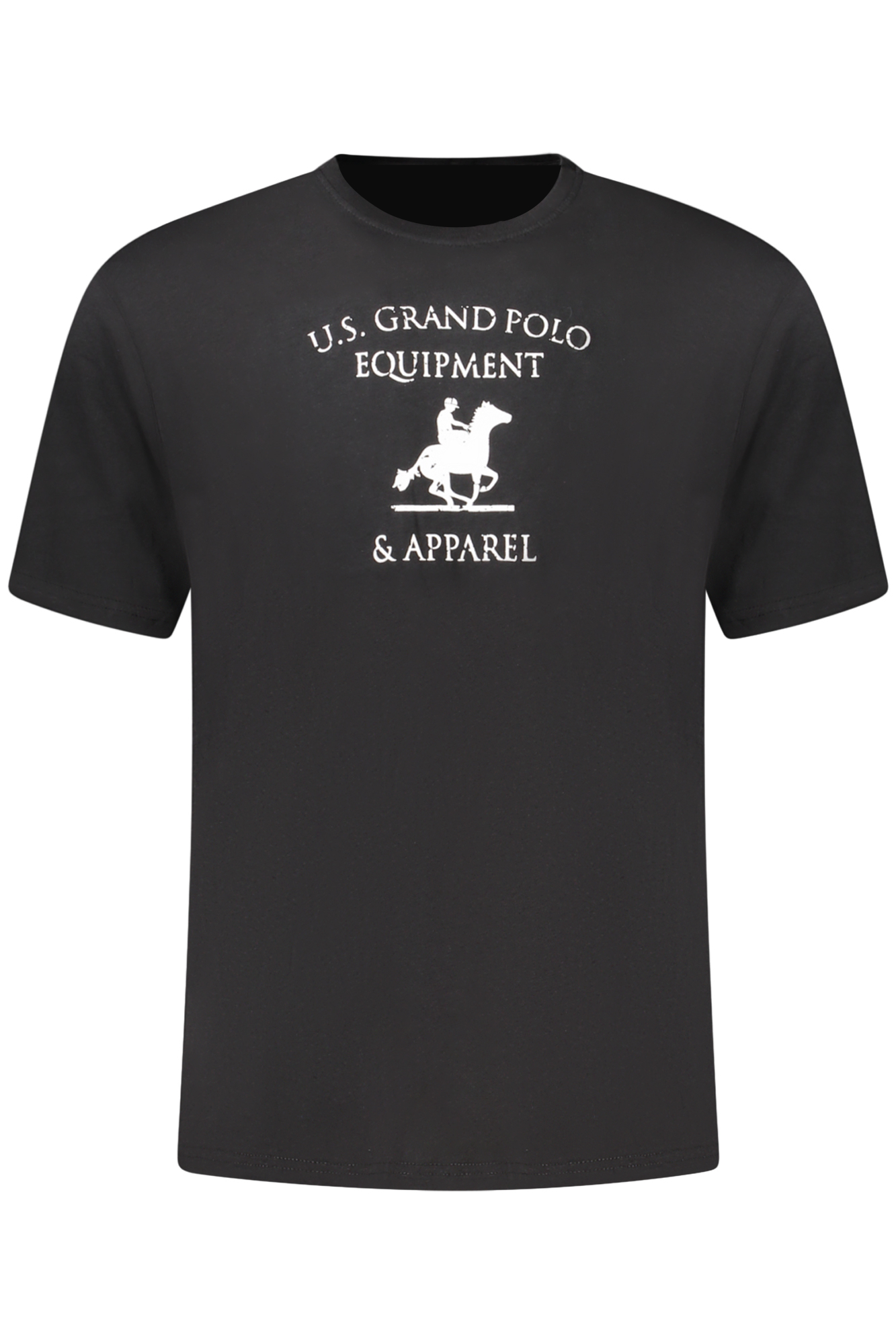 U.S. GRAND T-SHIRT MANICHE CORTE UOMO - Nero