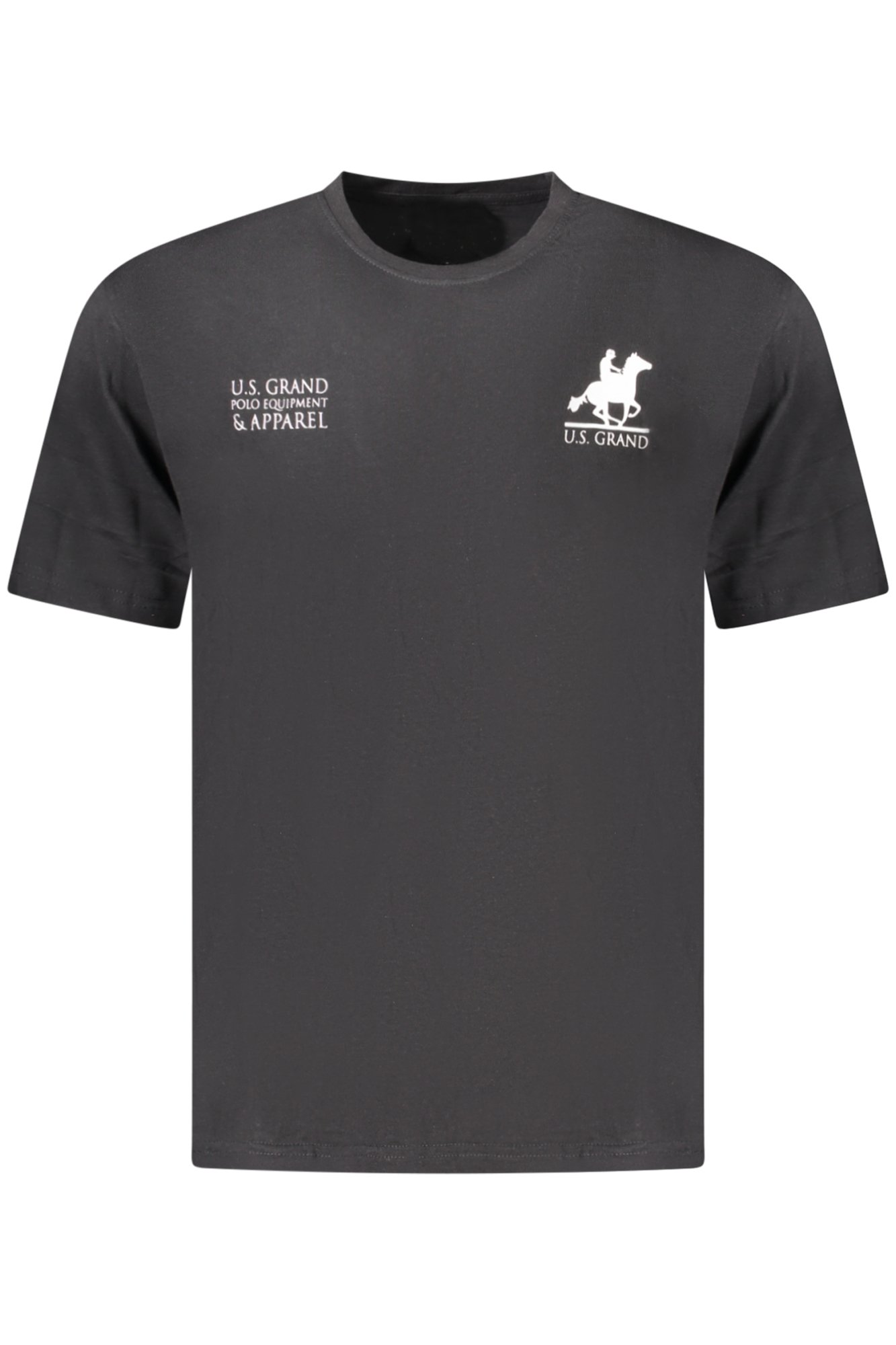 U.S. GRAND T-SHIRT MANICHE CORTE UOMO - Nero