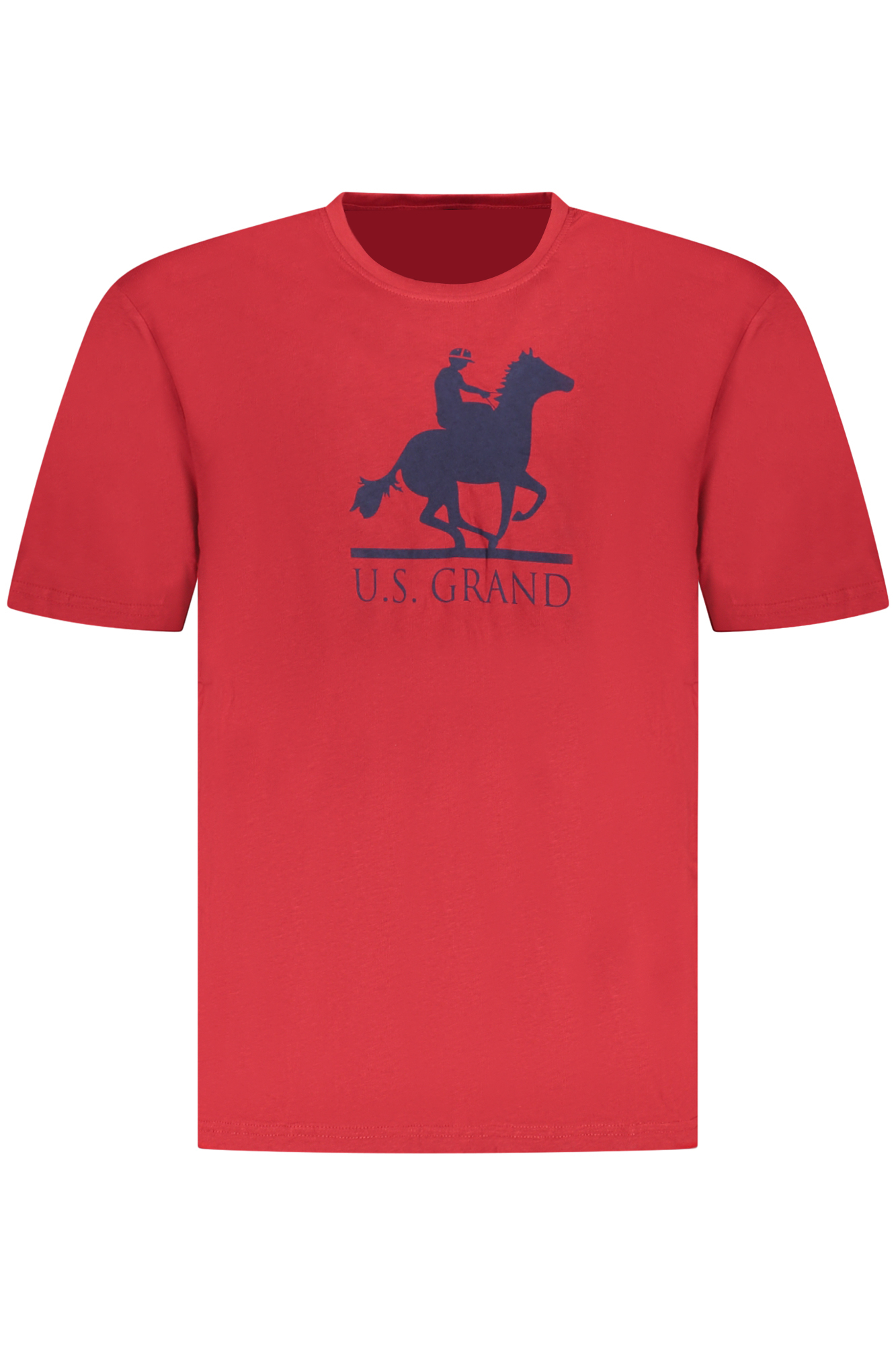 U.S. GRAND T-SHIRT MANICHE CORTE UOMO - Rosso