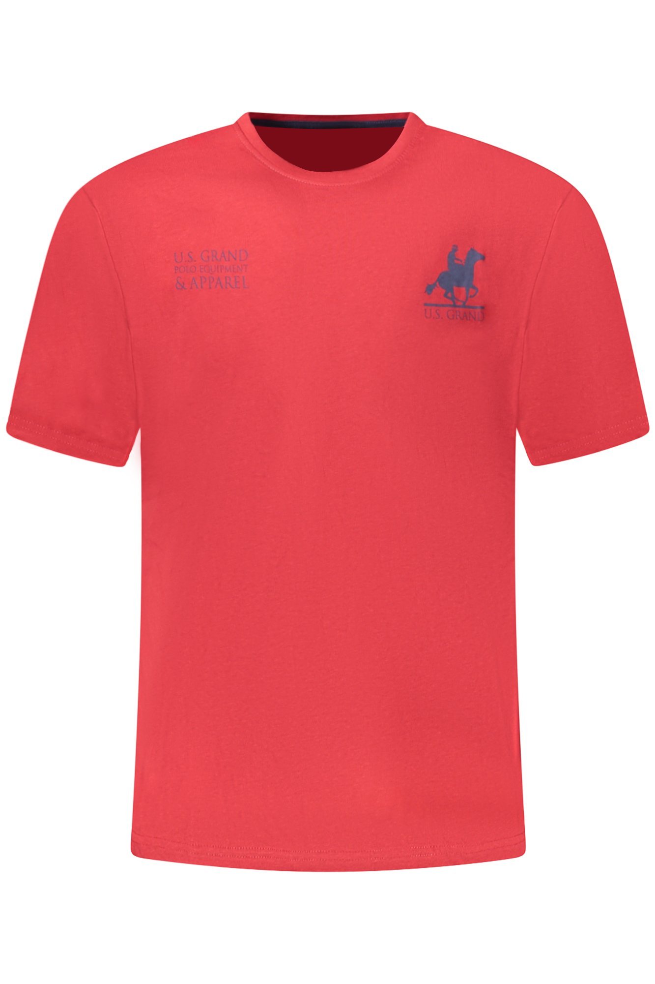U.S. GRAND T-SHIRT MANICHE CORTE UOMO - Rosso