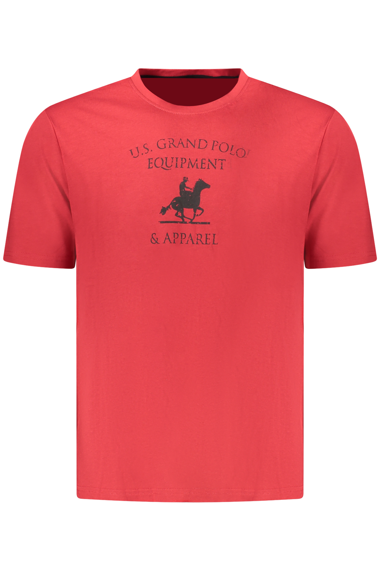 U.S. GRAND T-SHIRT MANICHE CORTE UOMO - Rosso - immagine 3