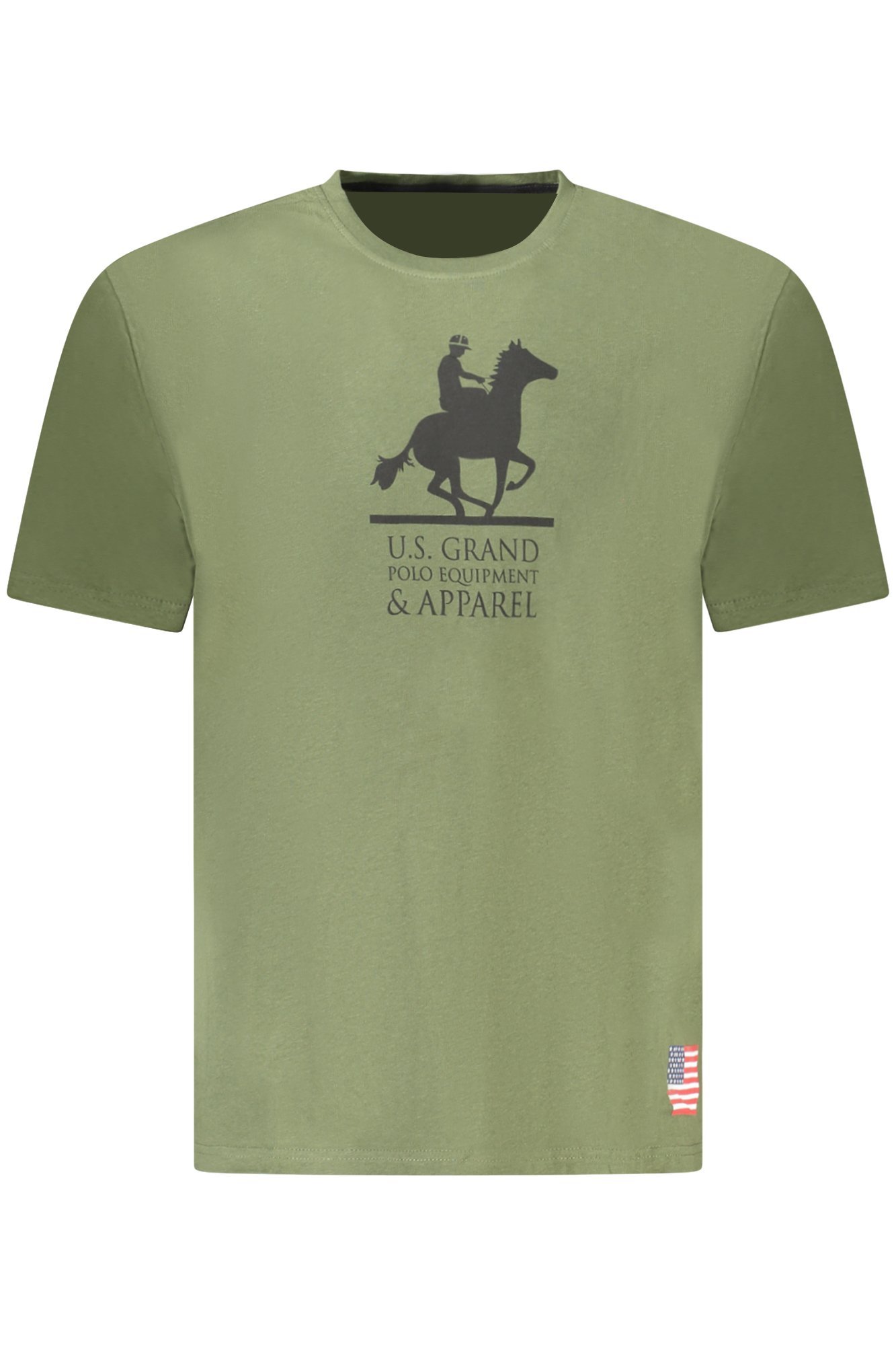 U.S. GRAND T-SHIRT MANICHE CORTE UOMO - Verde