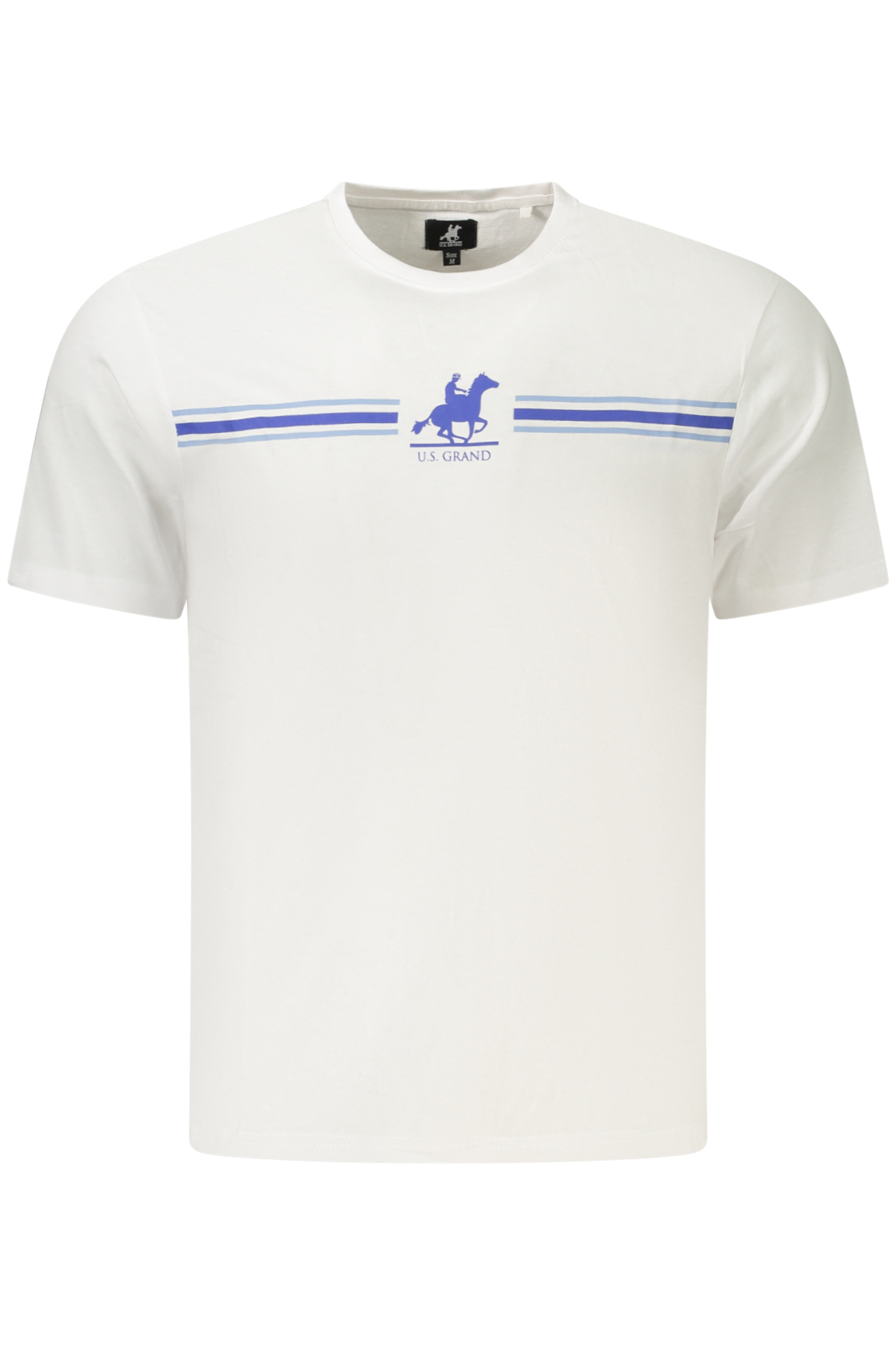 U.S. GRAND T-SHIRT MANICHE CORTE UOMO - Bianco