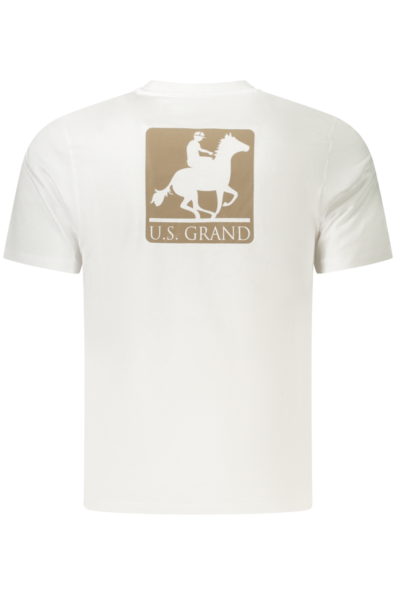 U.S. GRAND T-SHIRT MANICHE CORTE UOMO - Bianco - immagine 2