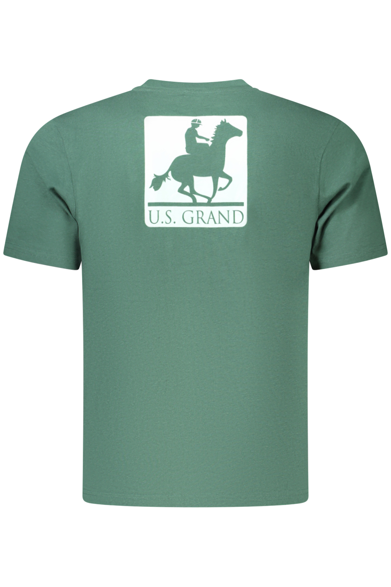U.S. GRAND T-SHIRT MANICHE CORTE UOMO - Verde - immagine 2