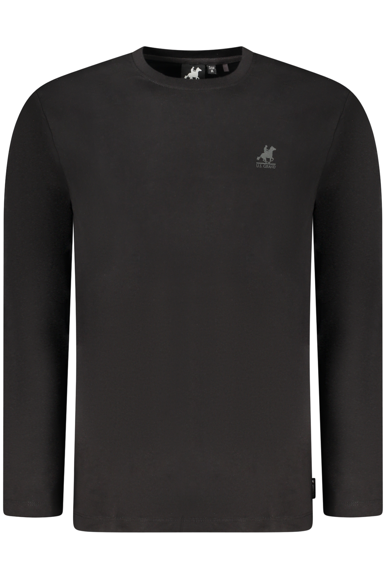 U.S. GRAND T-SHIRT MANICHE LUNGHE UOMO - Nero