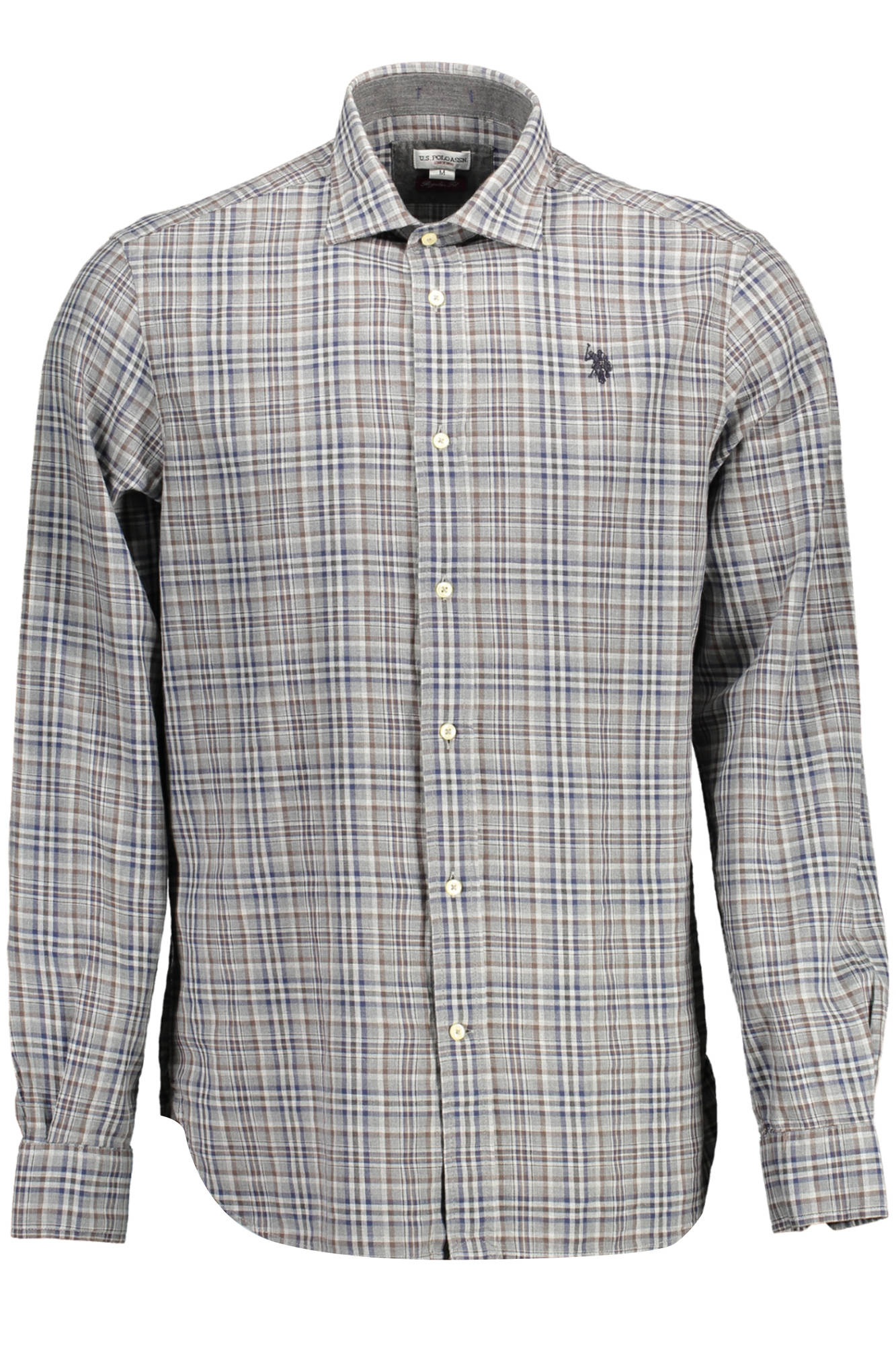 U.S. POLO ASSN. CAMICIA MANICHE LUNGHE UOMO - Grigio