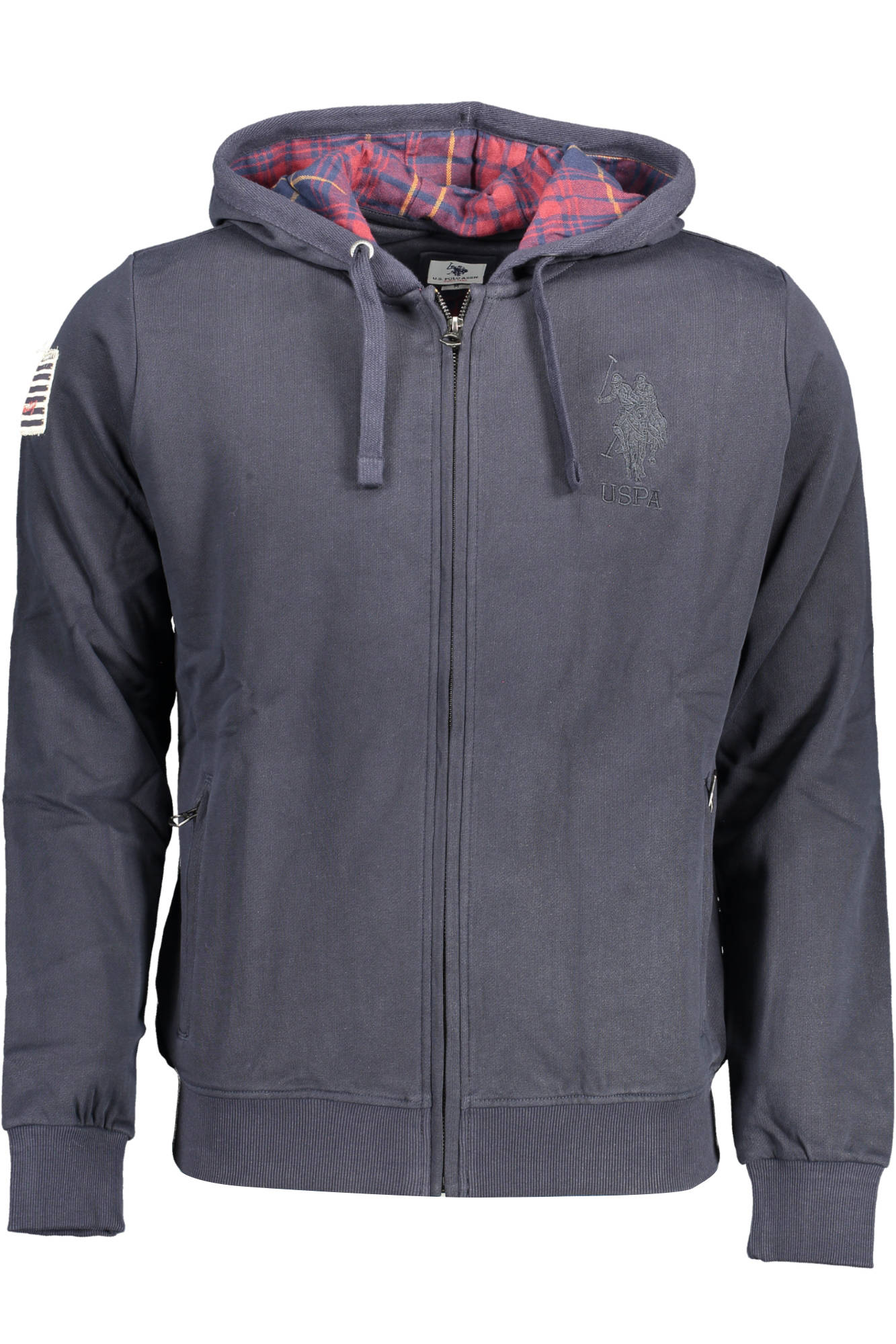 U.S. POLO ASSN. FELPA CON ZIP UOMO - Blu