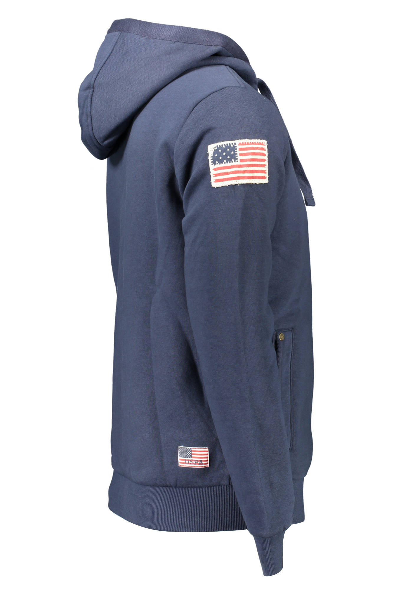 U.S. POLO ASSN. FELPA CON ZIP UOMO - Blu - immagine 3