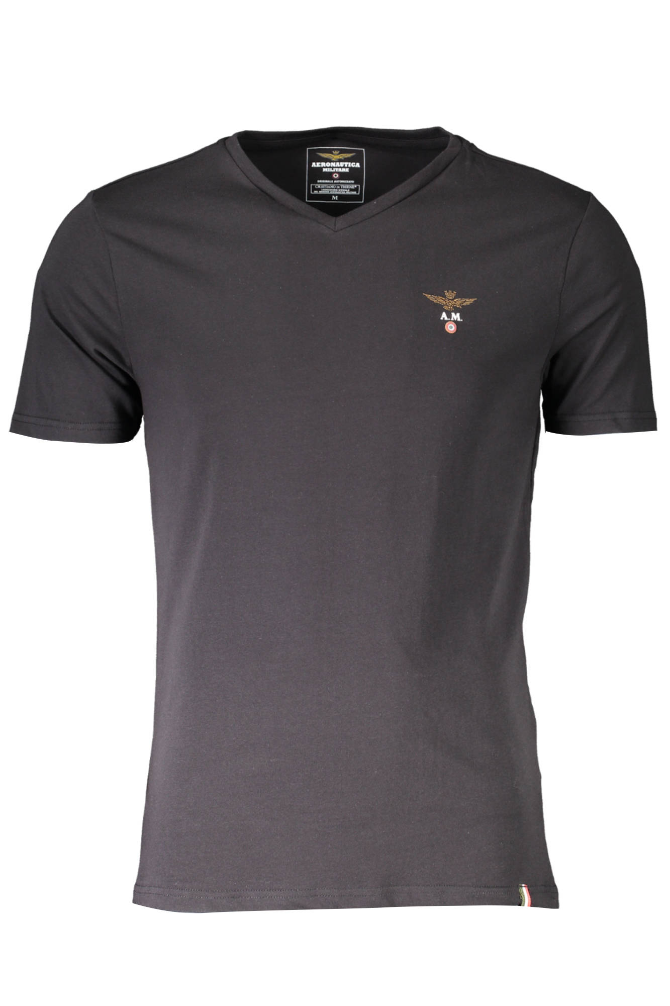 AERONAUTICA MILITARE T-SHIRT ESTERNABILE UOMO - Nero