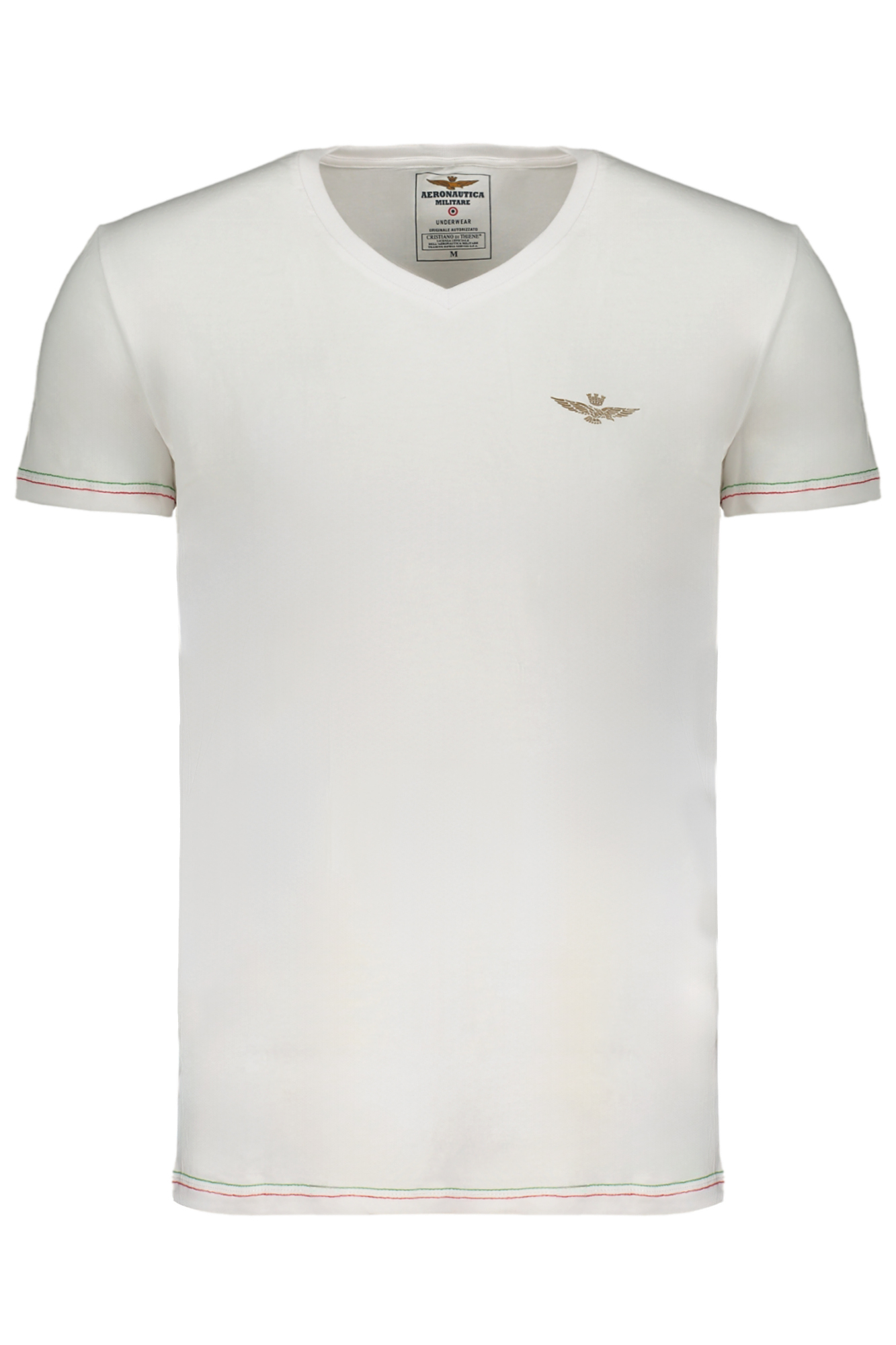 AERONAUTICA MILITARE T-SHIRT MANICHE CORTE UOMO - Bianco