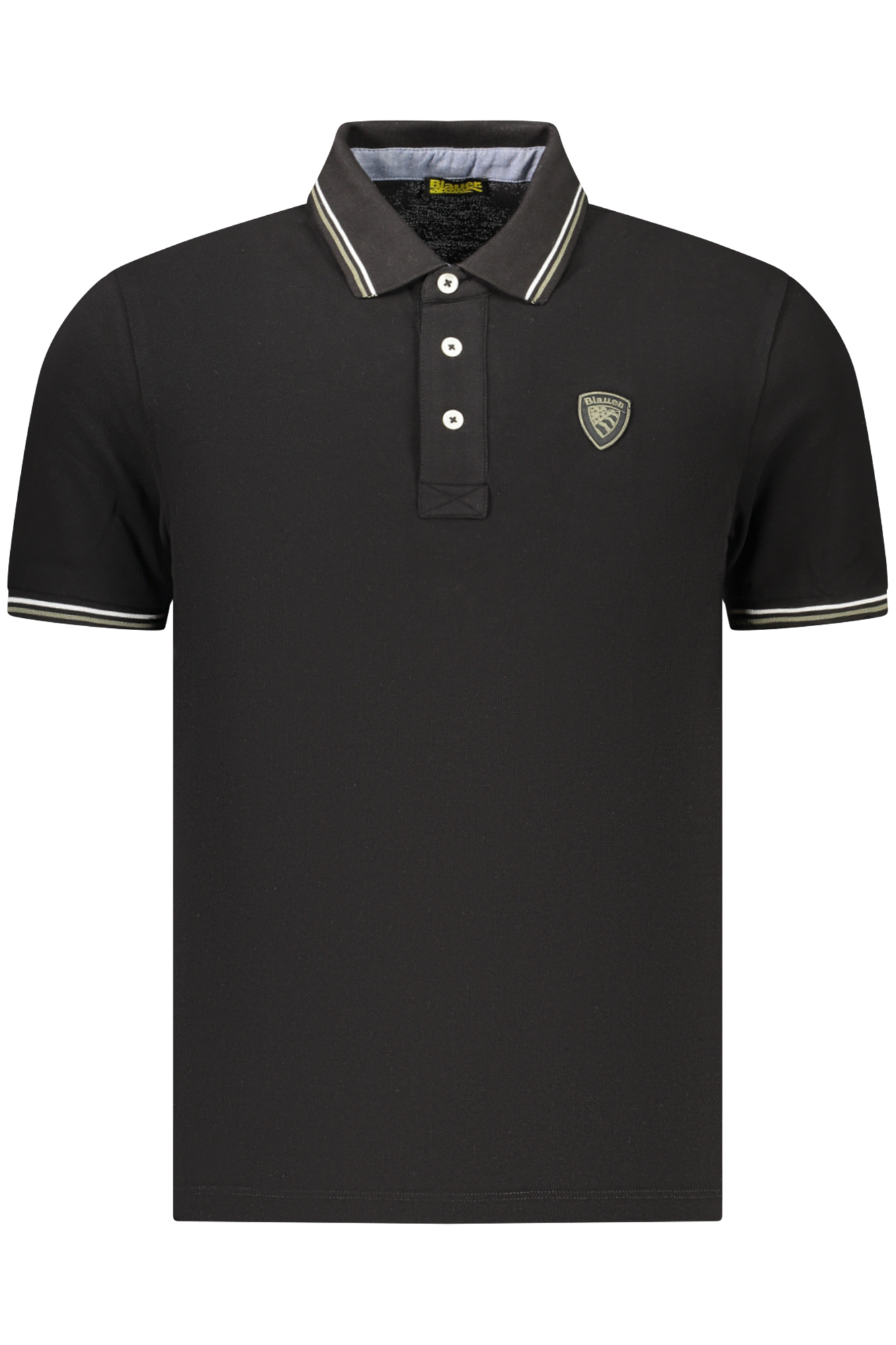 BLAUER APPAREL POLO MANICHE CORTE UOMO - Nero