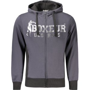 BOXEUR DES RUES FELPA CON ZIP UOMO - Grigio