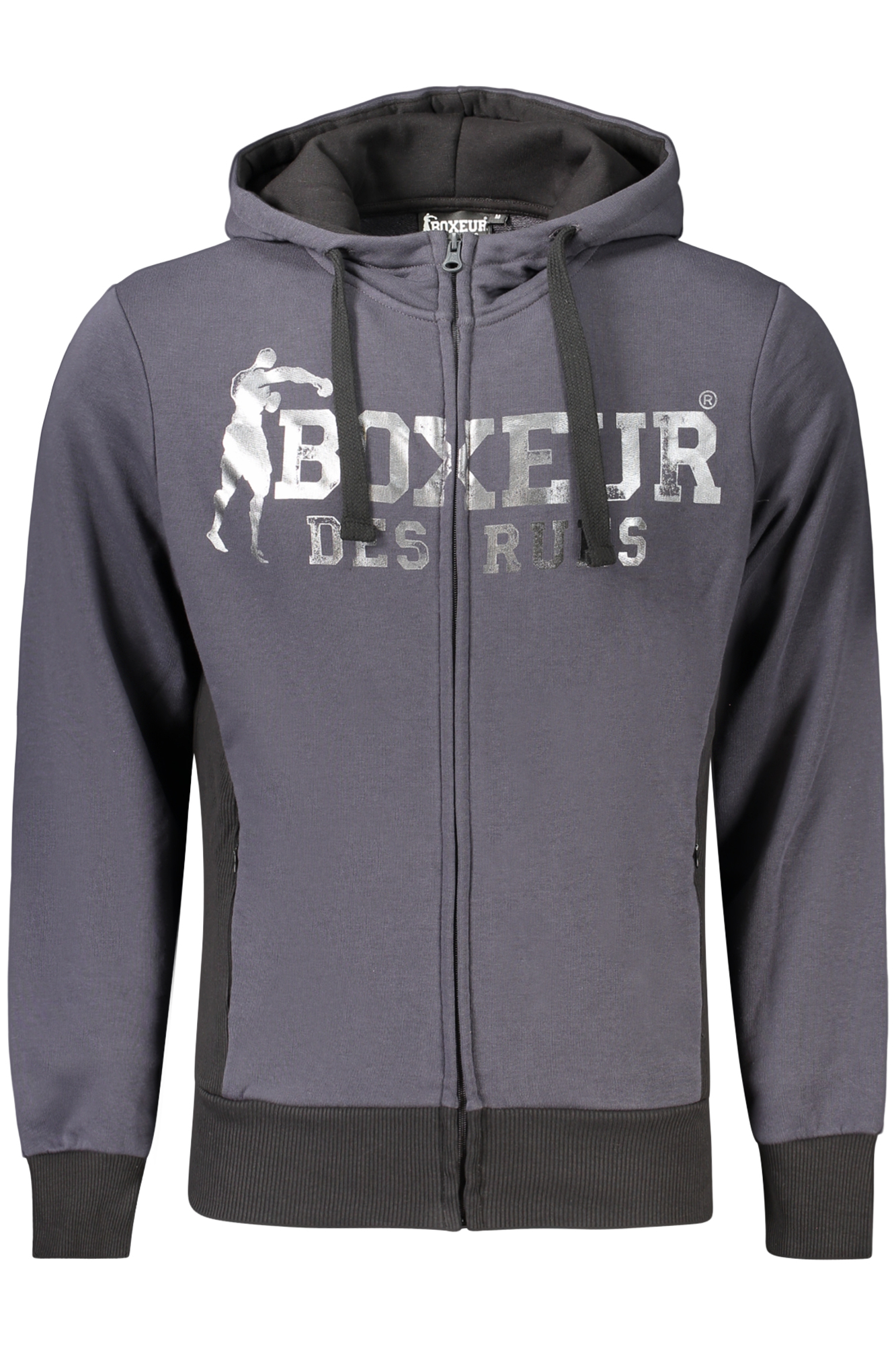 BOXEUR DES RUES FELPA CON ZIP UOMO - Grigio