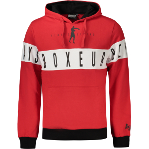 BOXEUR DES RUES FELPA SENZA ZIP UOMO - Rosso