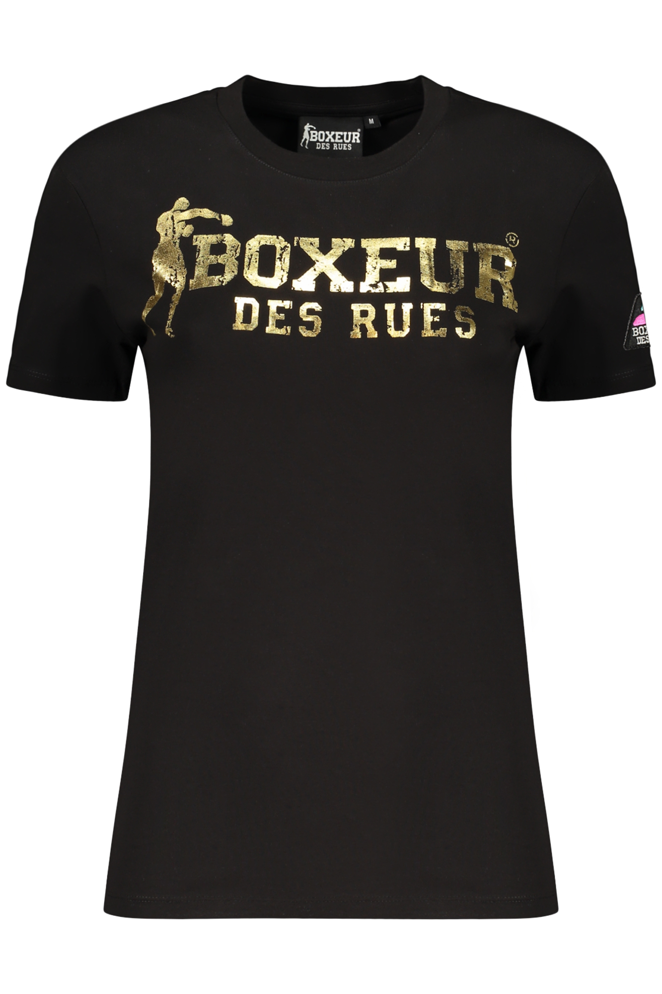 BOXEUR DES RUES T-SHIRT MANICHE CORTE DONNA - Nero