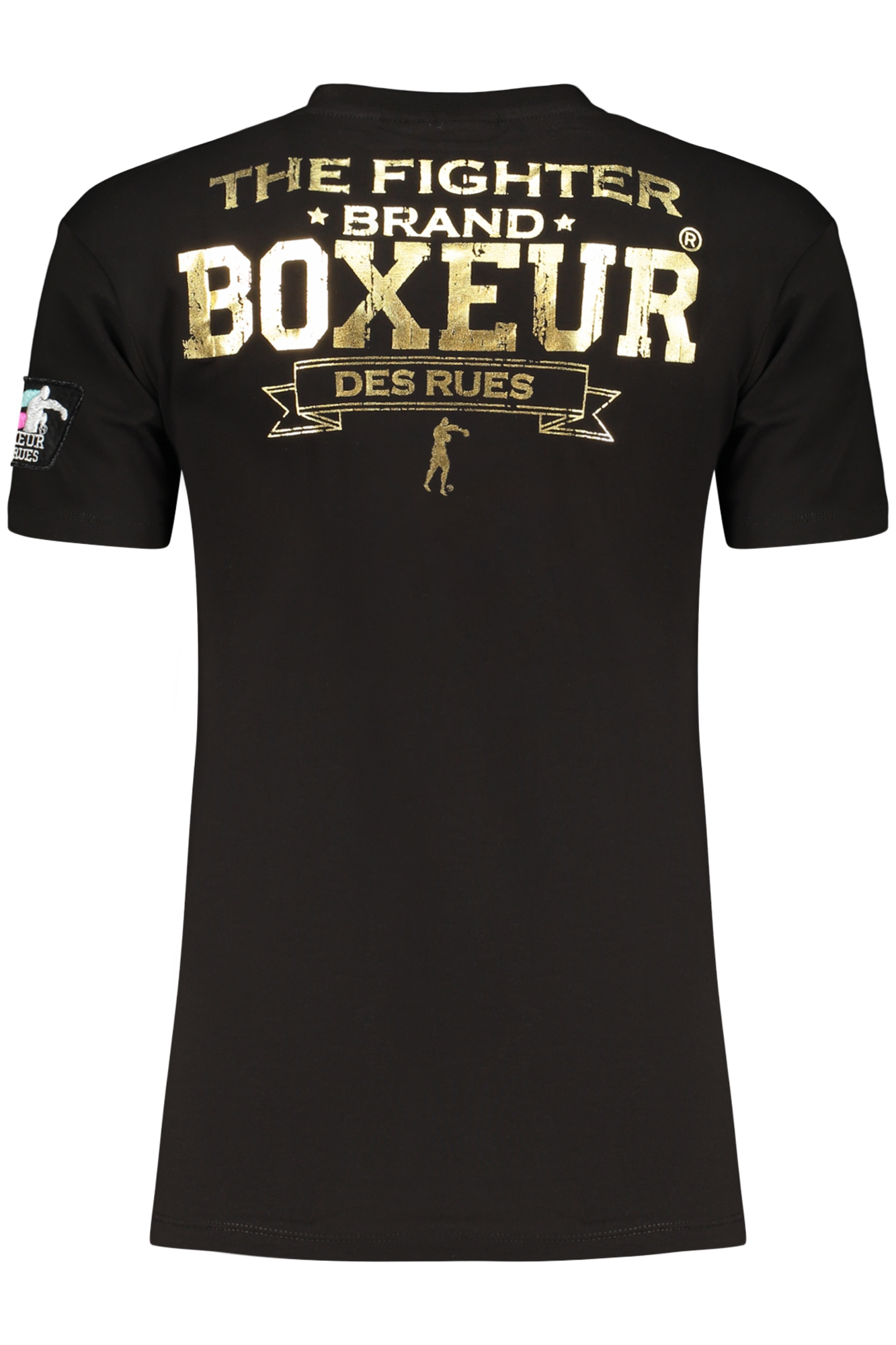 BOXEUR DES RUES T-SHIRT MANICHE CORTE DONNA - Nero - immagine 2