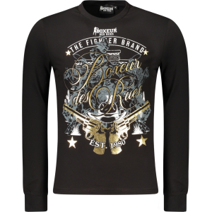 BOXEUR DES RUES T-SHIRT MANICHE LUNGHE UOMO - Nero