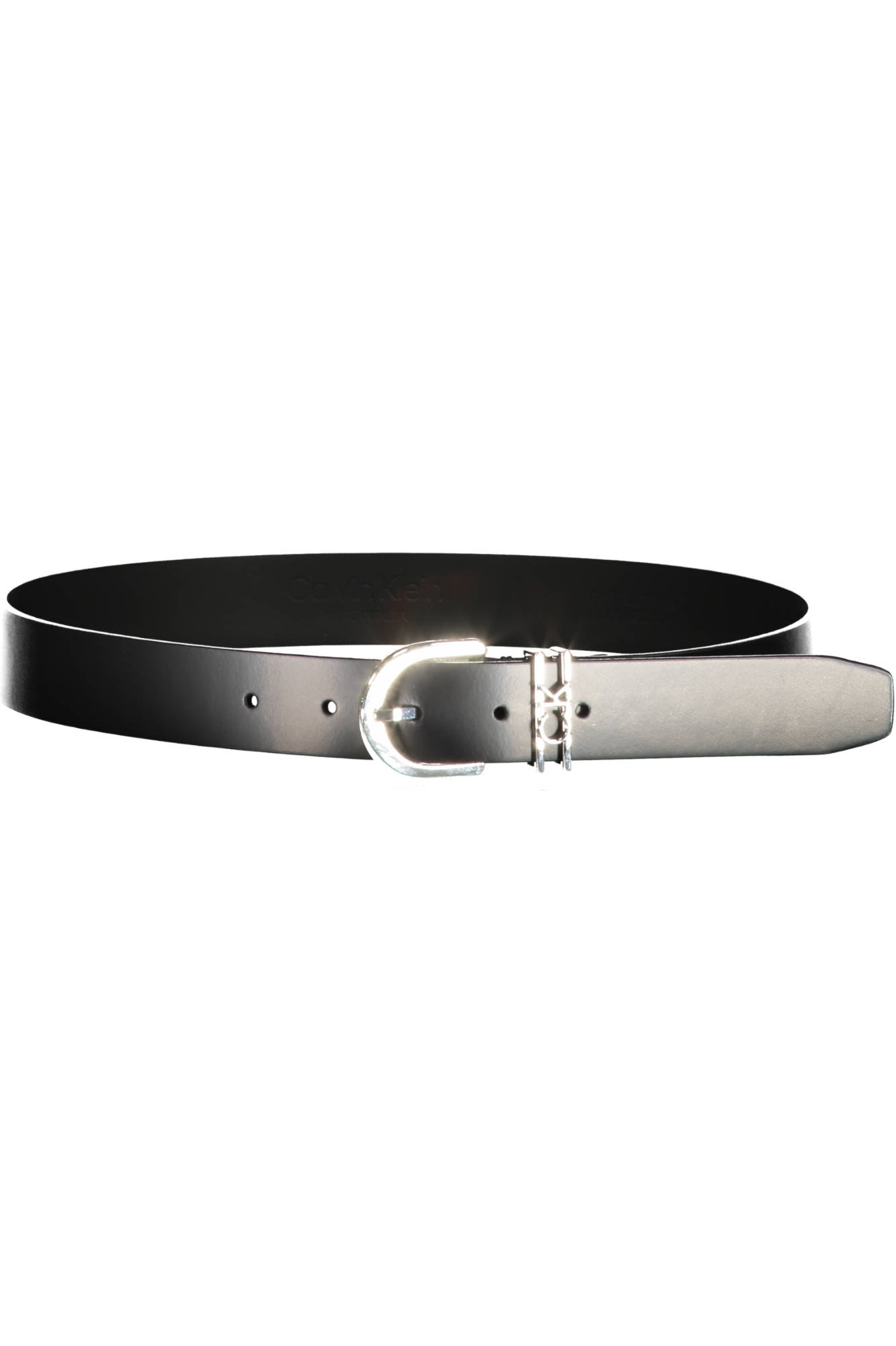 CALVIN KLEIN CINTURA IN PELLE DONNA - Nero - immagine 2