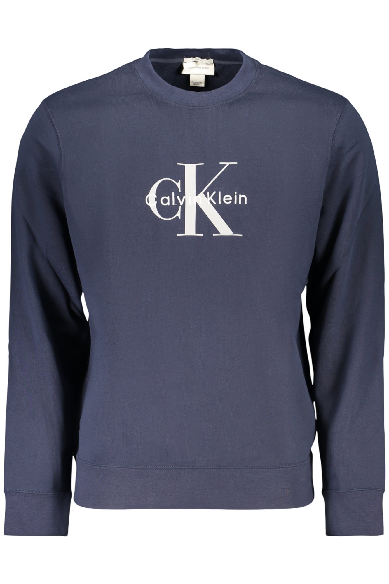 CALVIN KLEIN FELPA SENZA ZIP UOMO - Blu