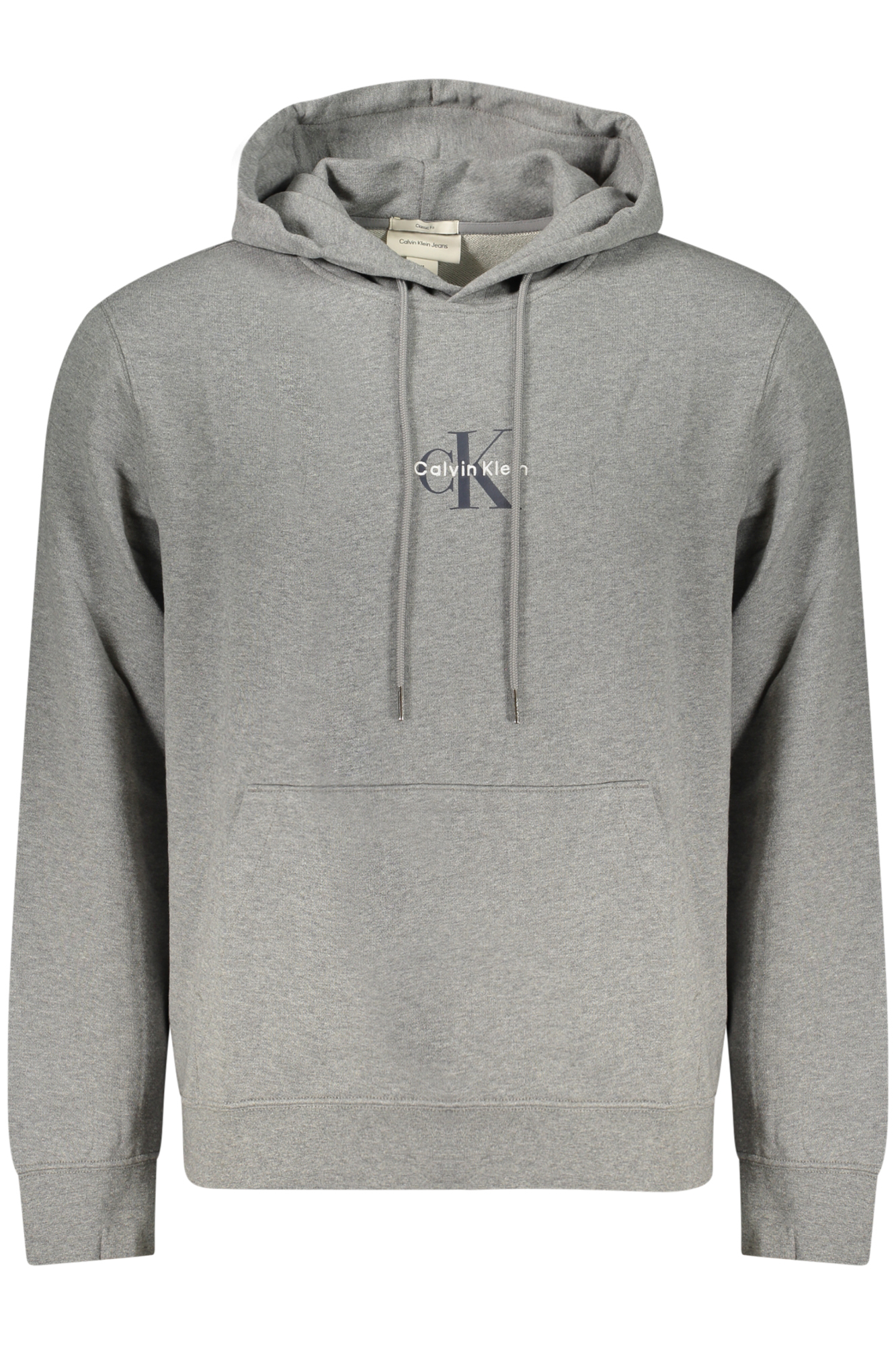 CALVIN KLEIN FELPA SENZA ZIP UOMO - Grigio