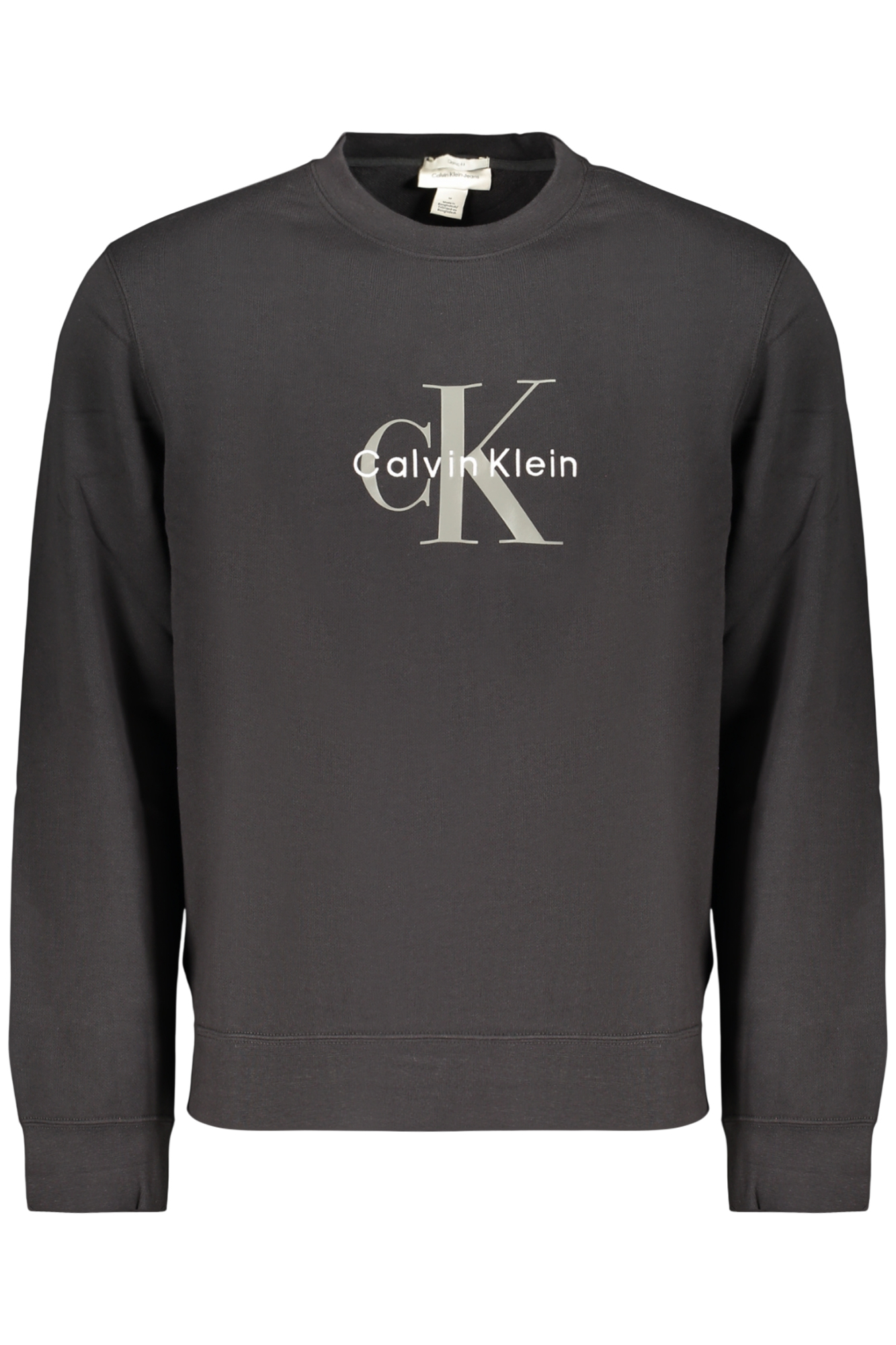 CALVIN KLEIN FELPA SENZA ZIP UOMO - Nero
