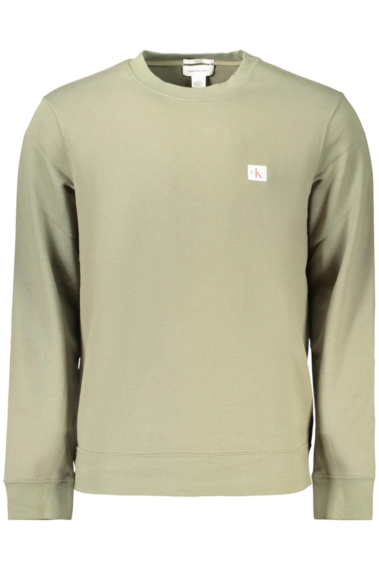 CALVIN KLEIN FELPA SENZA ZIP UOMO - Verde