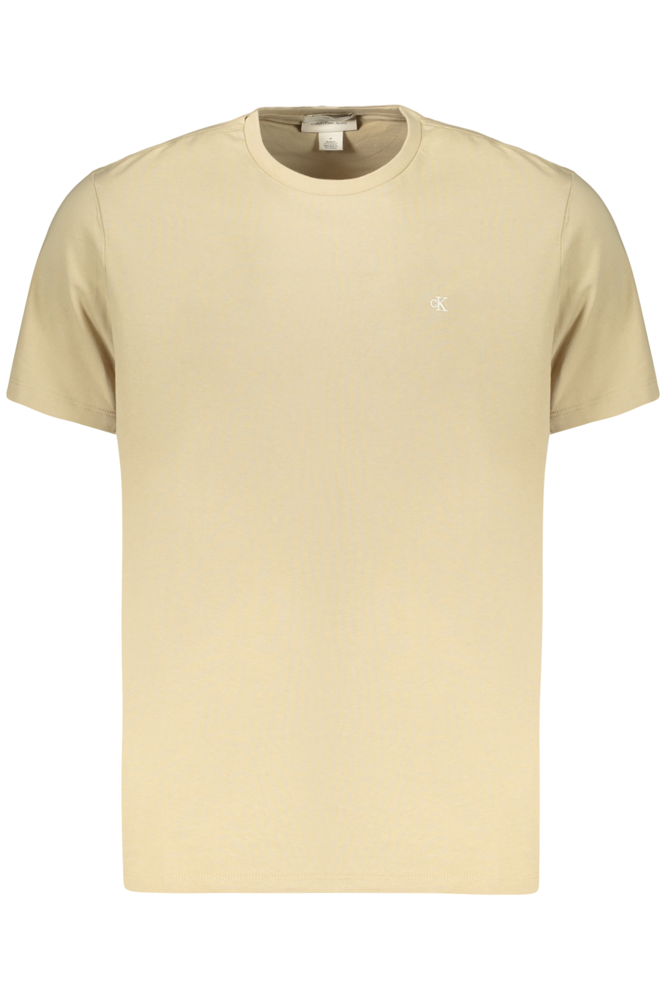 CALVIN KLEIN T-SHIRT MANICHE CORTE UOMO - Beige