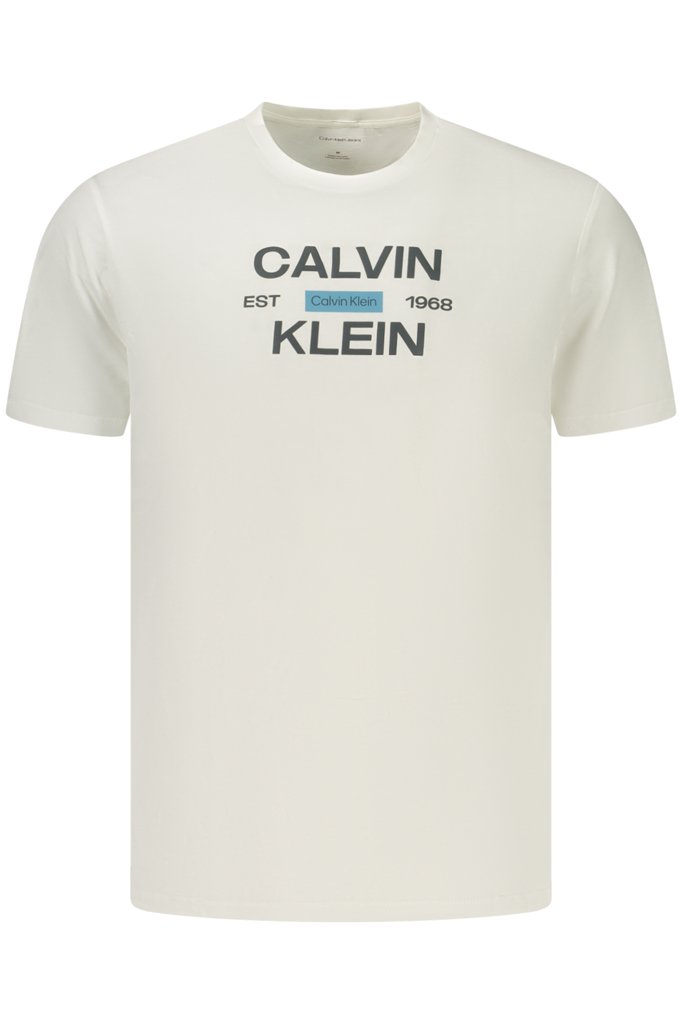 CALVIN KLEIN T-SHIRT MANICHE CORTE UOMO - Bianco