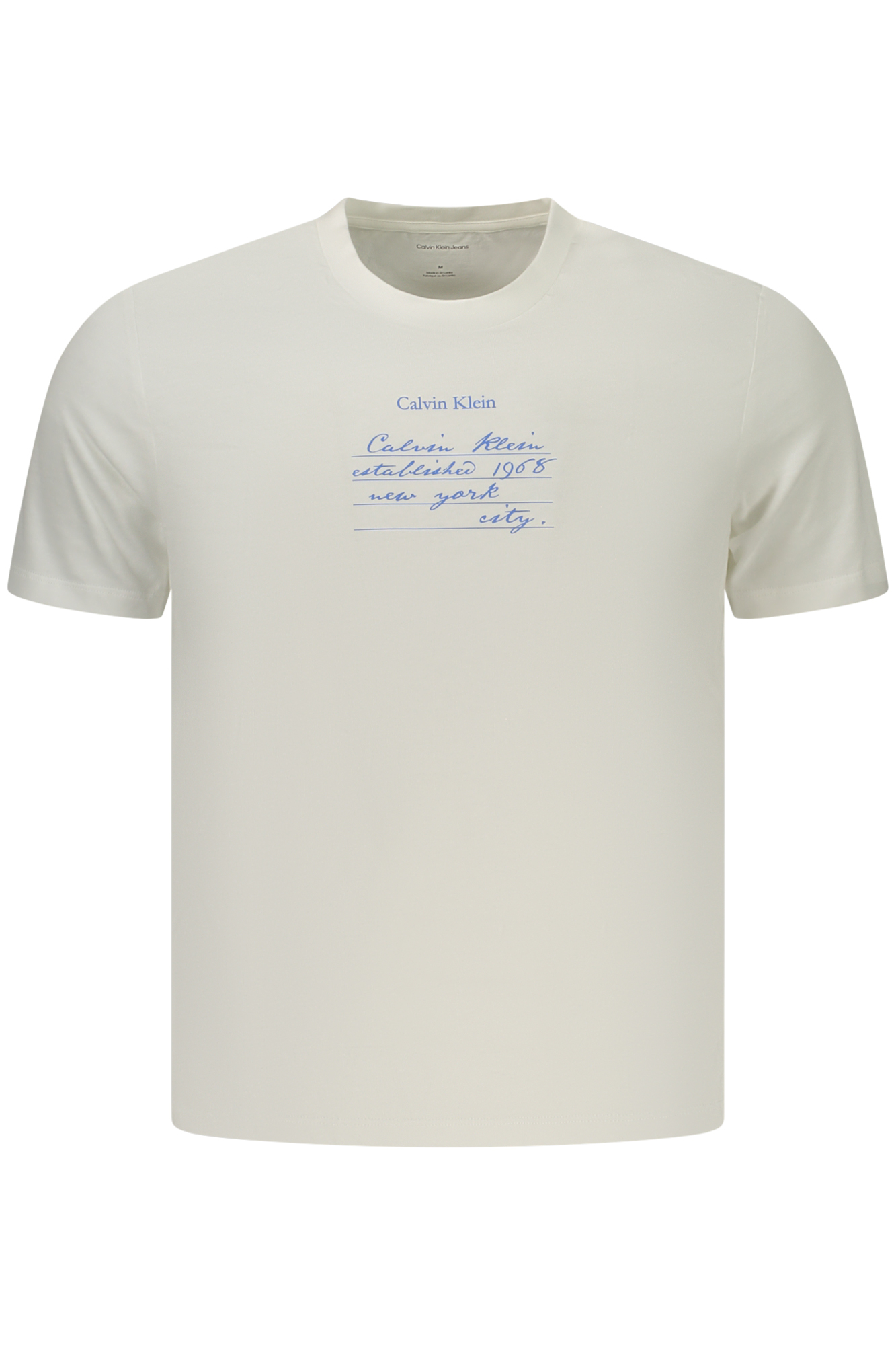CALVIN KLEIN T-SHIRT MANICHE CORTE UOMO - Bianco