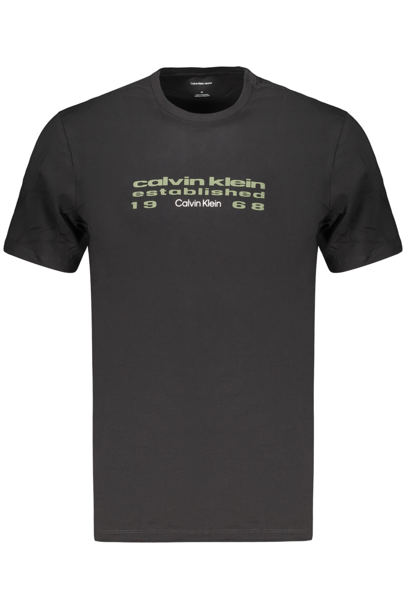 CALVIN KLEIN T-SHIRT MANICHE CORTE UOMO - Nero