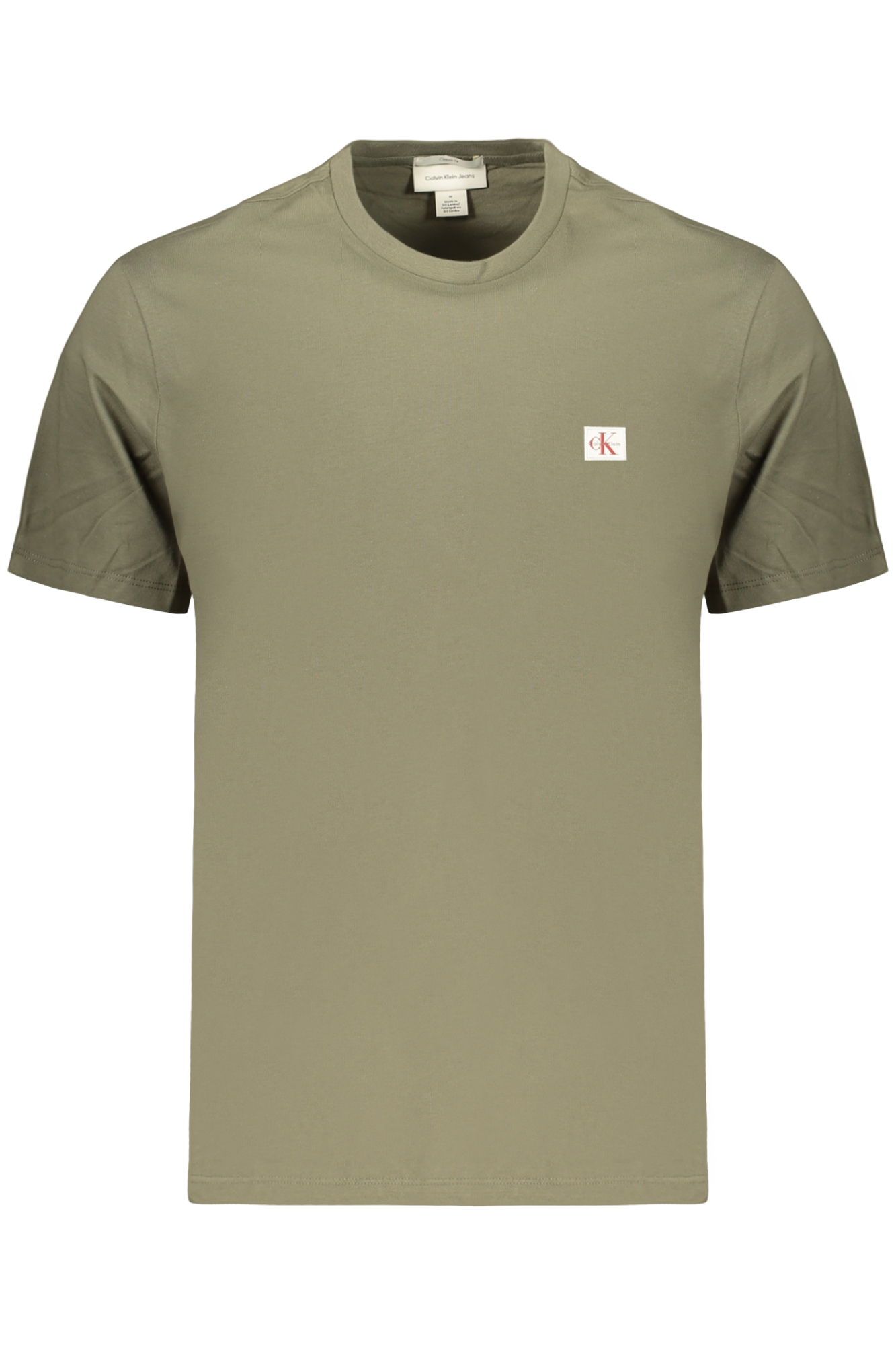 CALVIN KLEIN T-SHIRT MANICHE CORTE UOMO - Verde