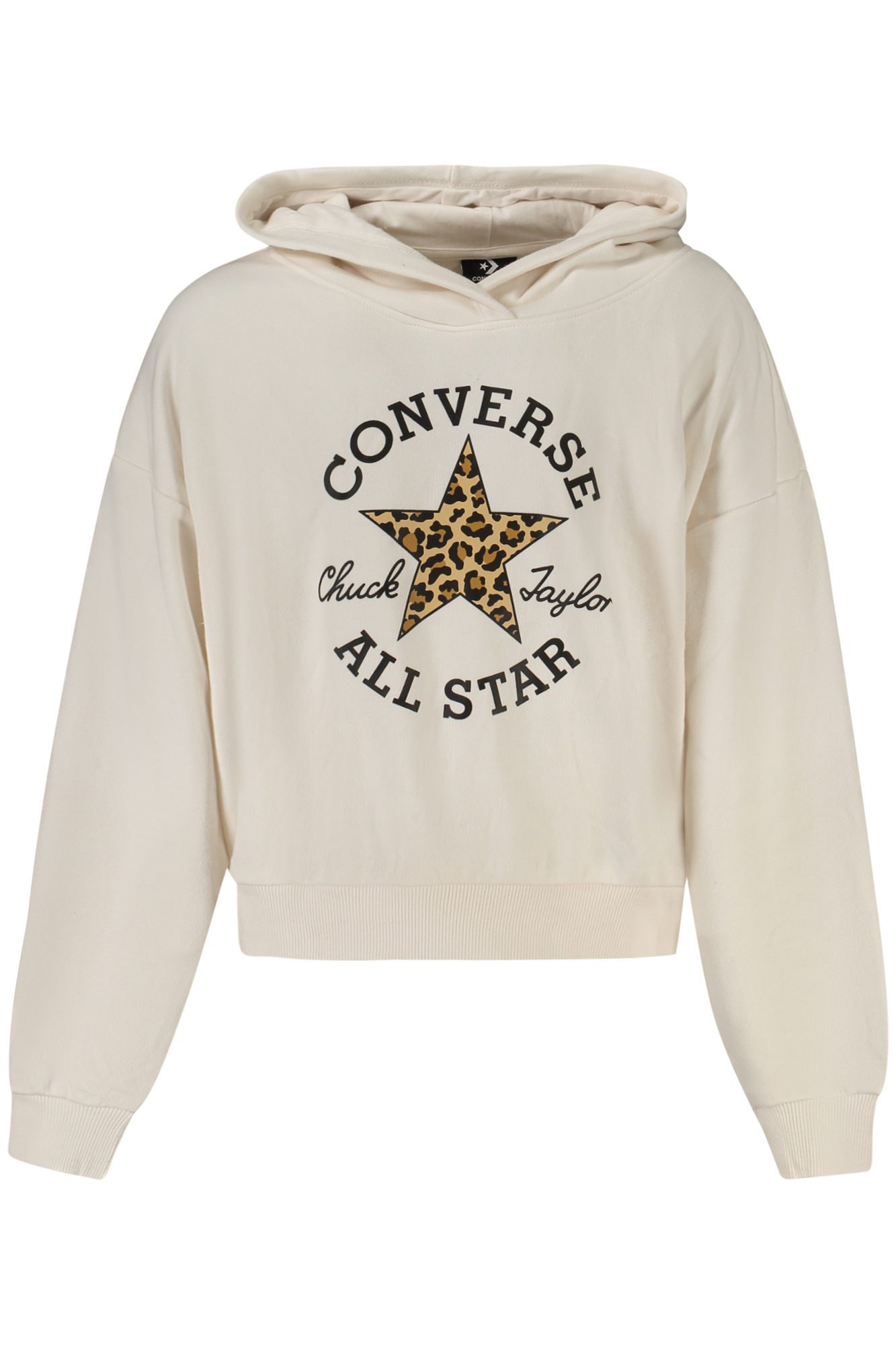 CONVERSE FELPA SENZA ZIP BAMBINA - Bianco