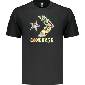 CONVERSE T-SHIRT MANICHE CORTE UOMO - Nero