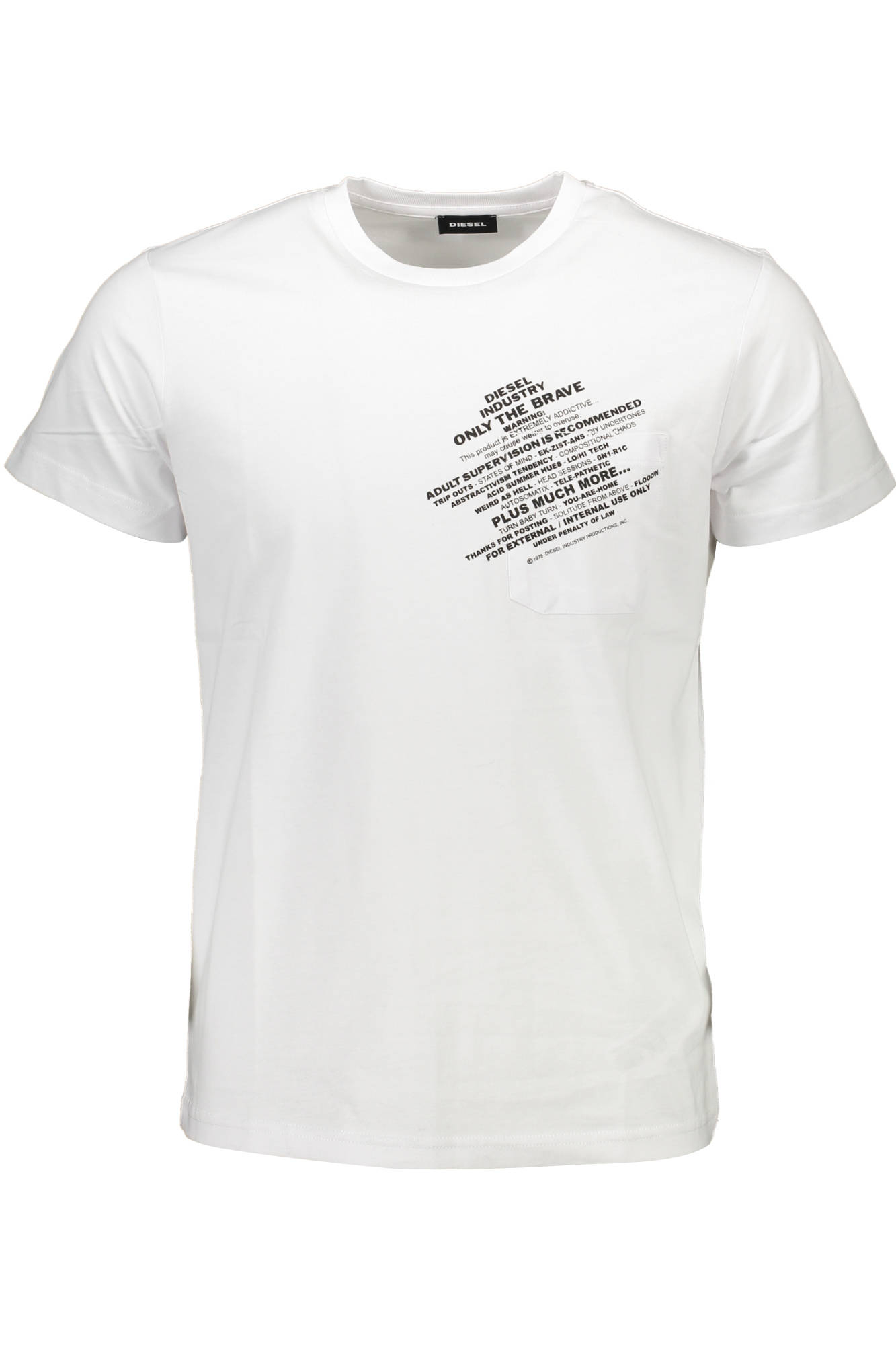 DIESEL T-SHIRT MANICHE CORTE UOMO - Bianco
