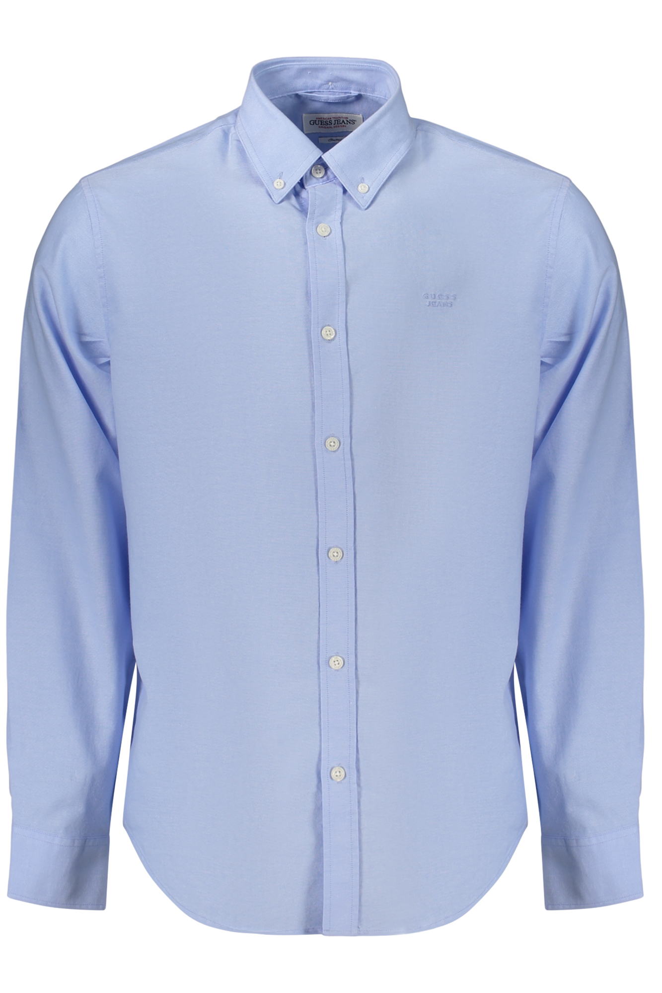 GUESS JEANS CAMICIA MANICHE LUNGHE UOMO - Azzurro