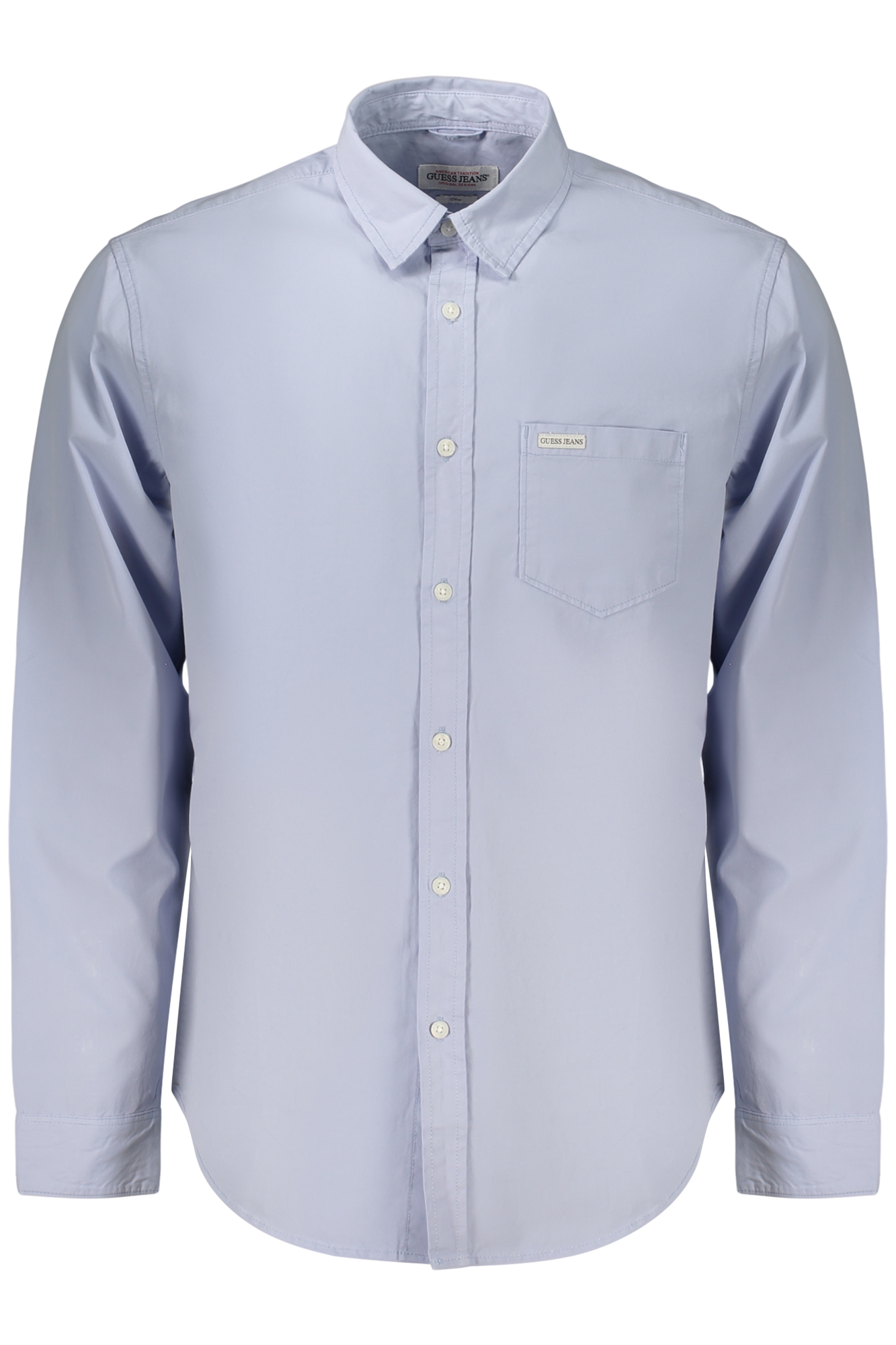 GUESS JEANS CAMICIA MANICHE LUNGHE UOMO - Azzurro